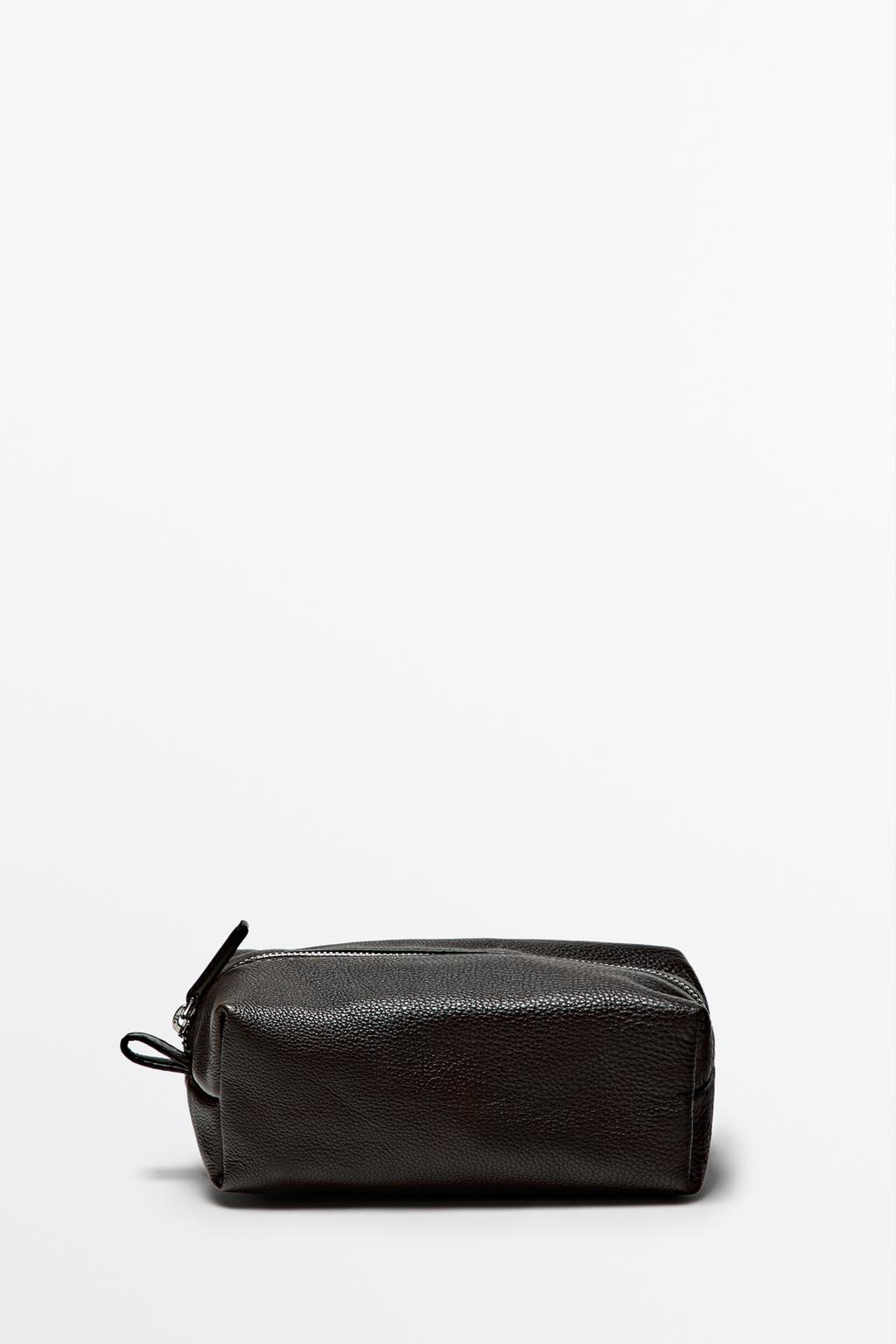 Nappa leather mini toiletry bag