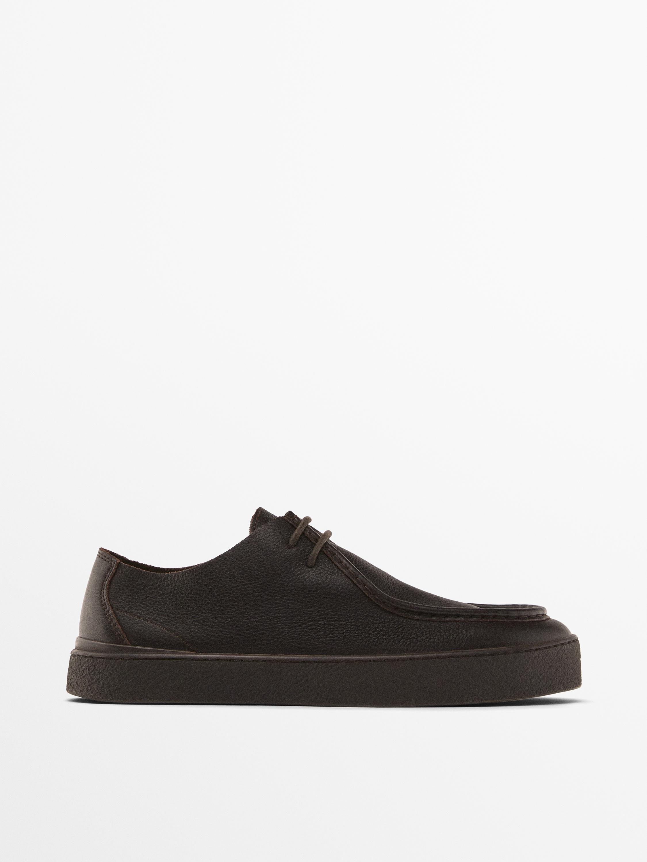 Soft Leather Shoes Brown 9 Massimo Dutti Men