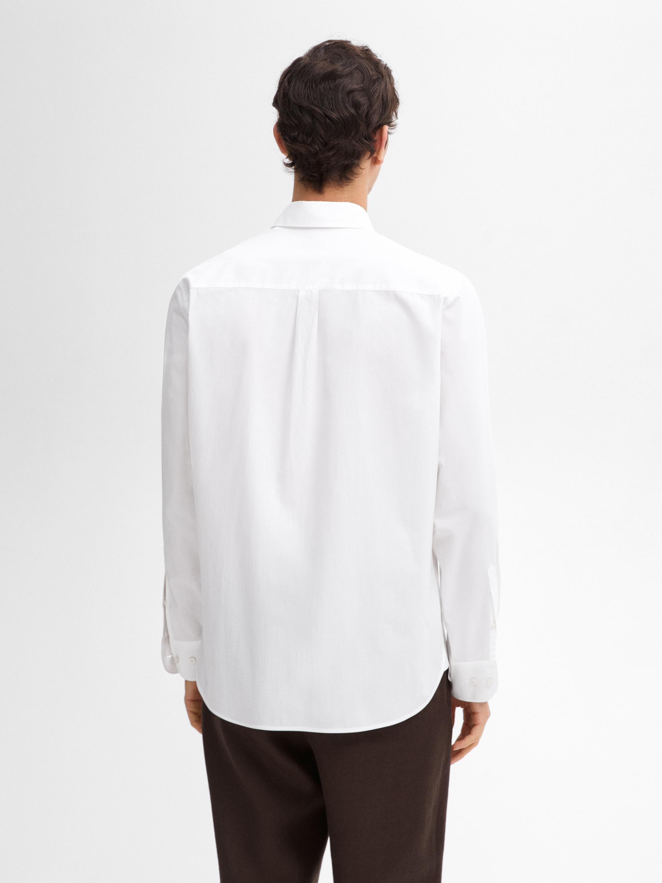 100% cotton poplin shirt