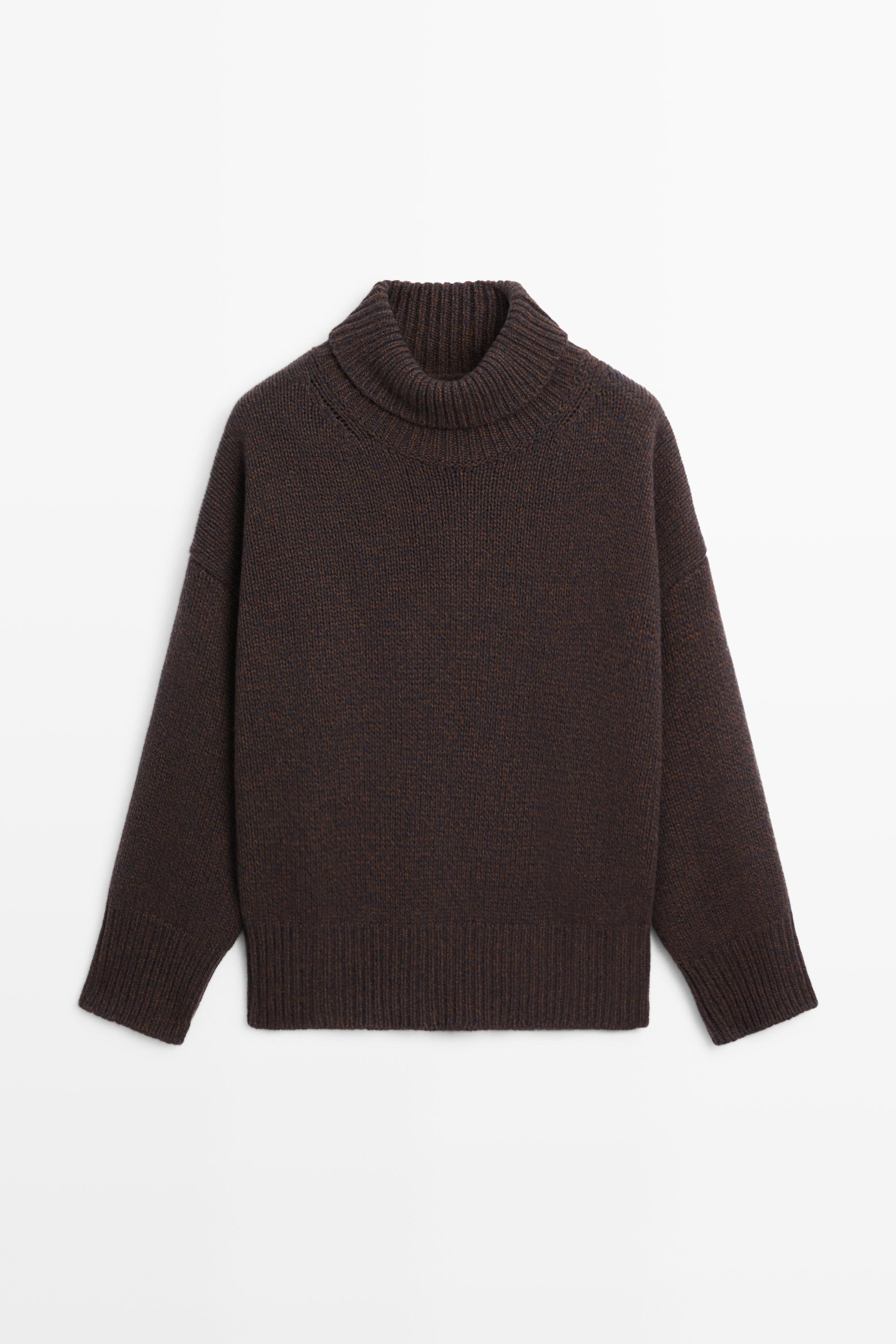 100% wollen oversized tricot trui