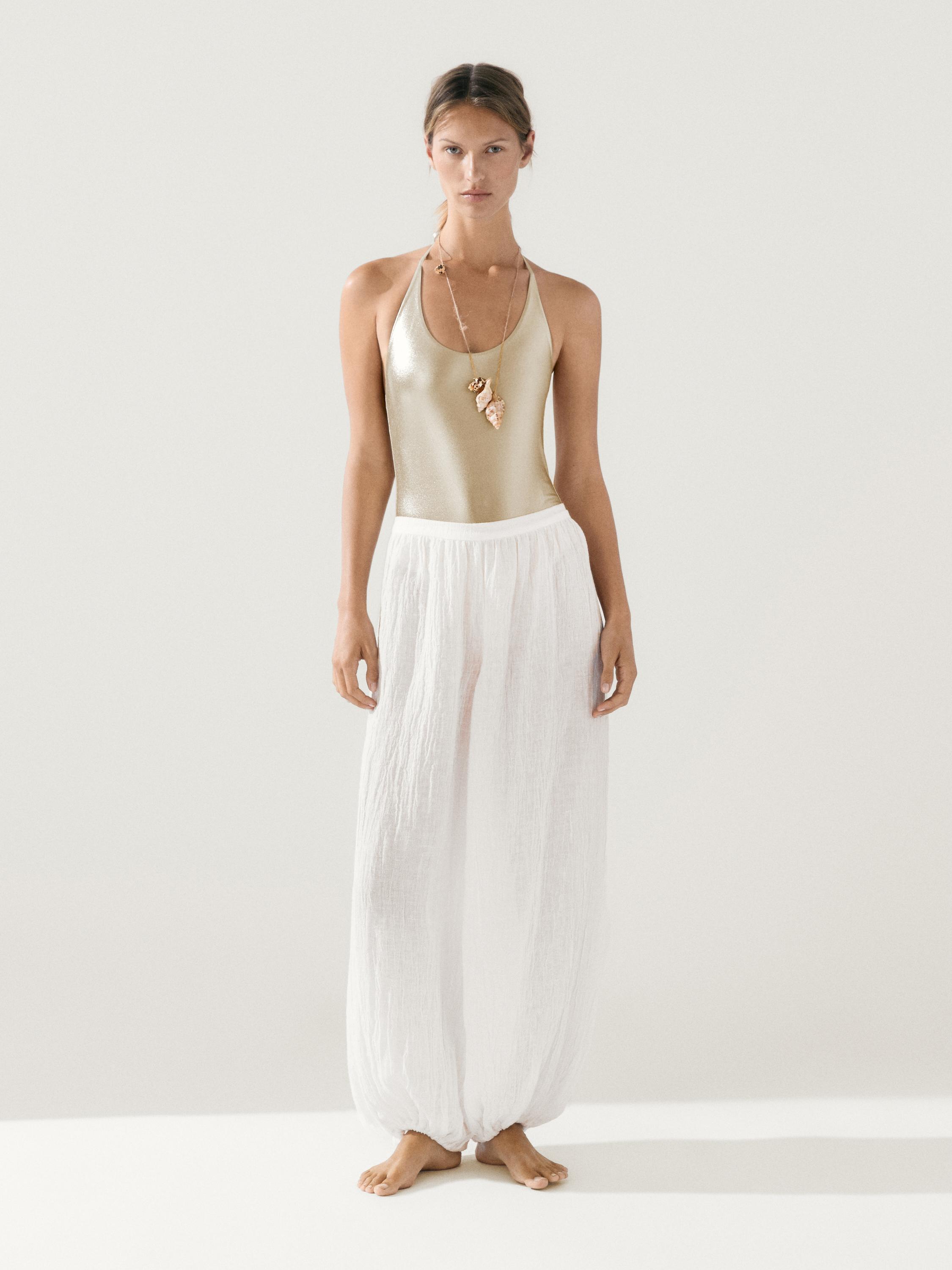 Metallic swimsuit — GOLD