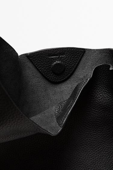 Medium nappa leather shoulder bag — BLACK 8