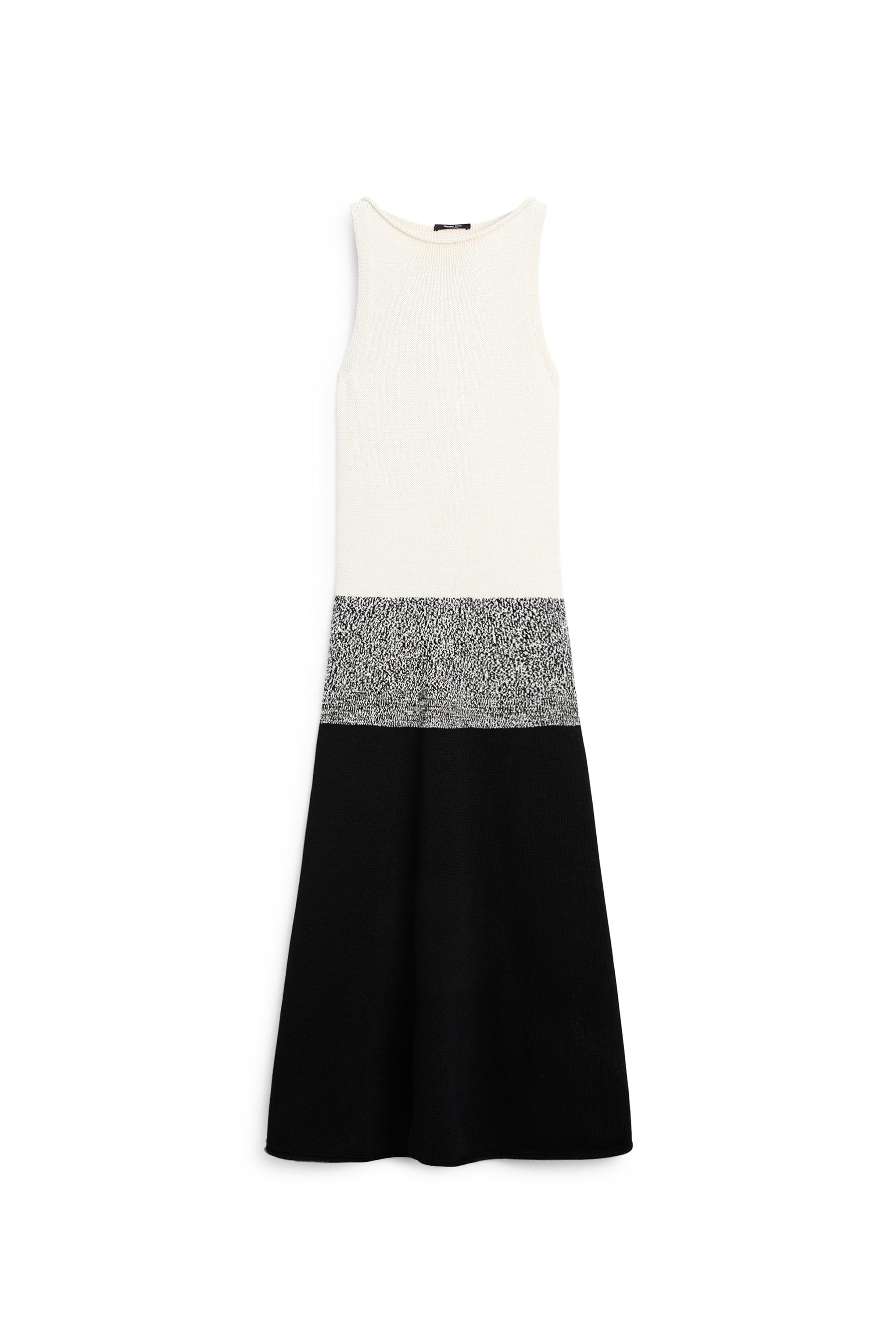 massimo dutti knit dress Knit dress with matching detail Cream Dress