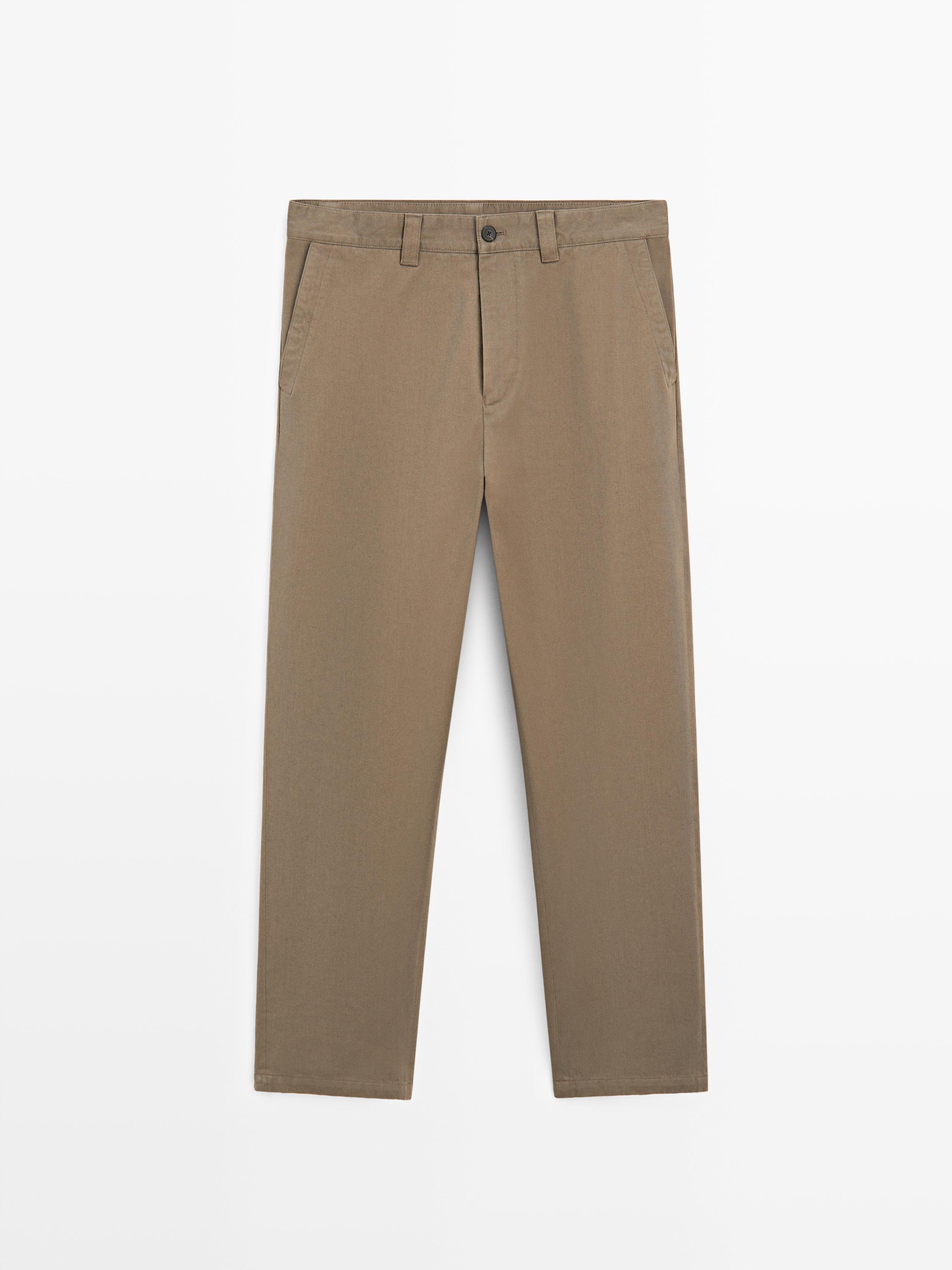Pantaloni relax fit in cotone