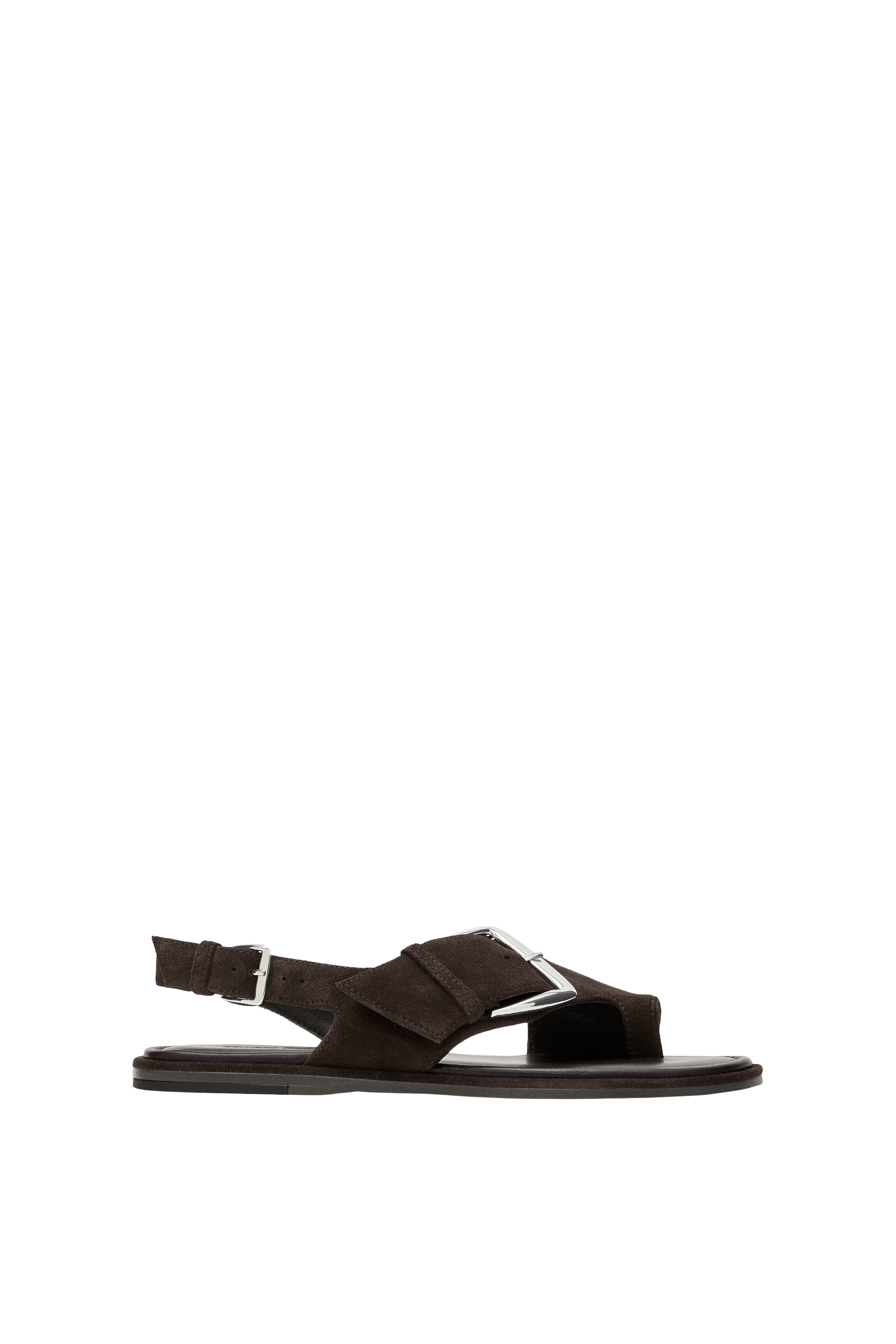 Massimo Dutti Tokalı düz sandalet görsel 8