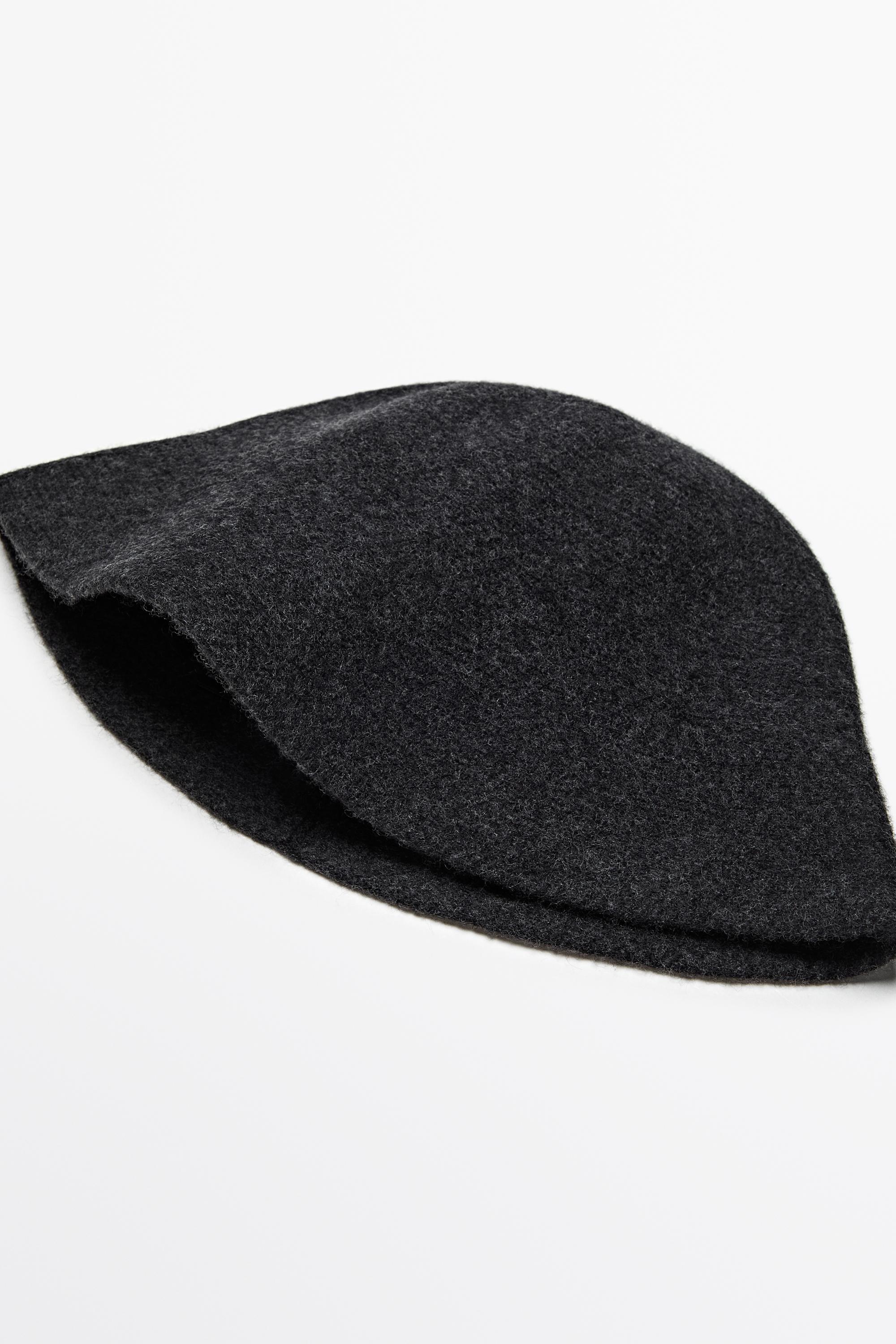 Knit bucket hat — ANTHRACITE GREY