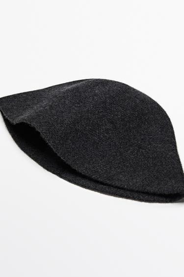 Knit bucket hat — ANTHRACITE GREY 2