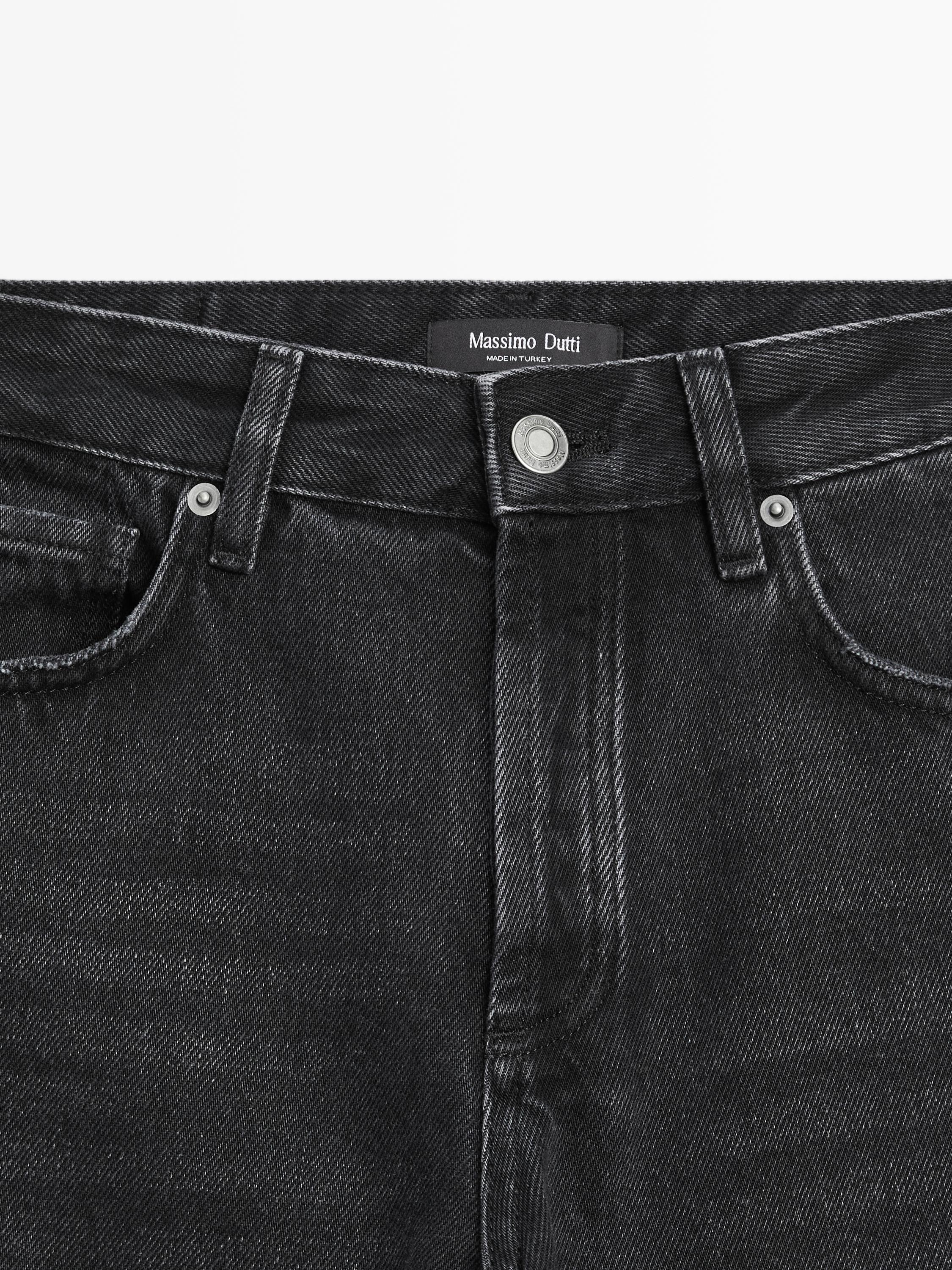 Mid-rise wide-leg jeans