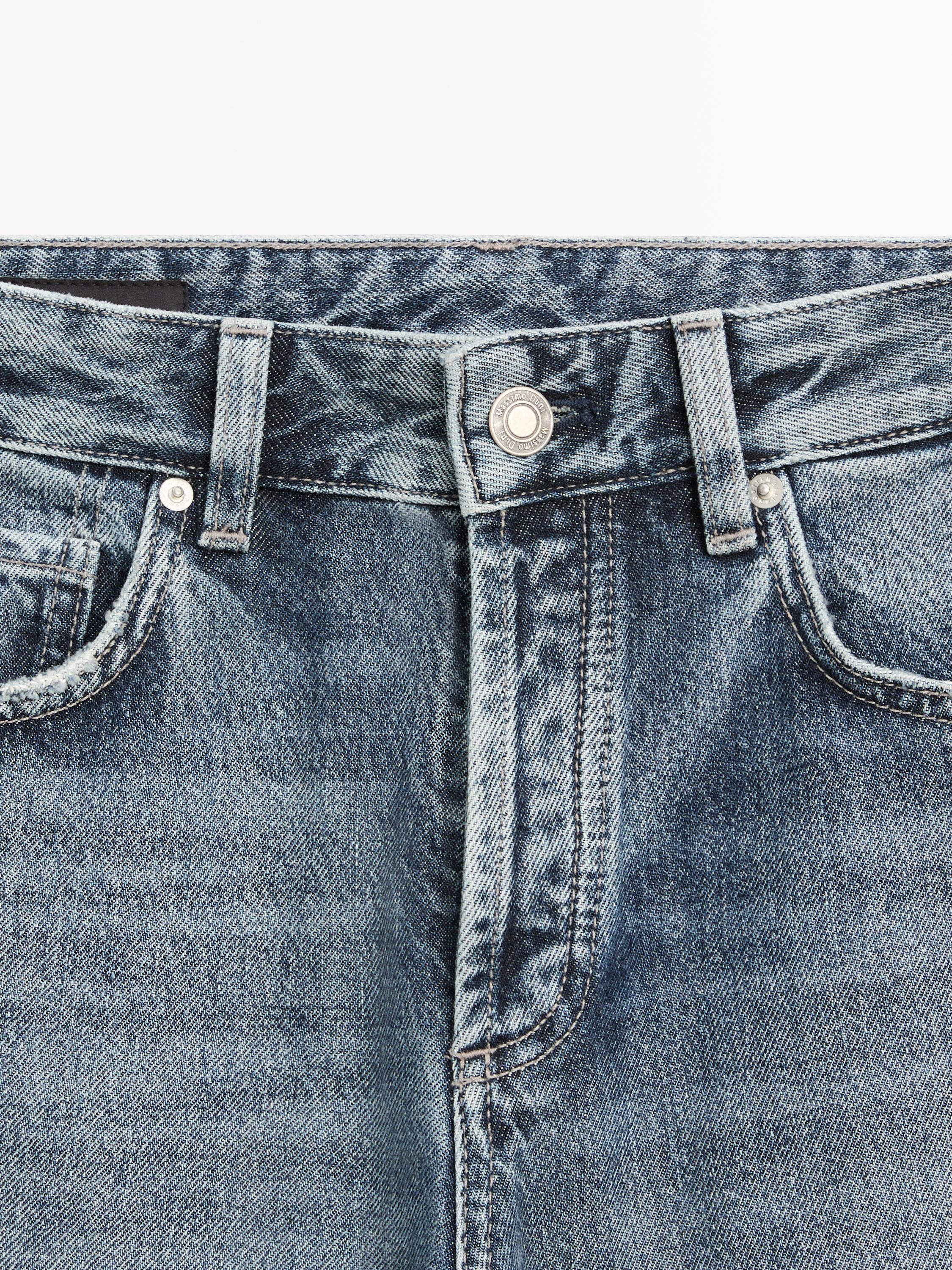 Mid-rise wide-leg jeans — Light Blue