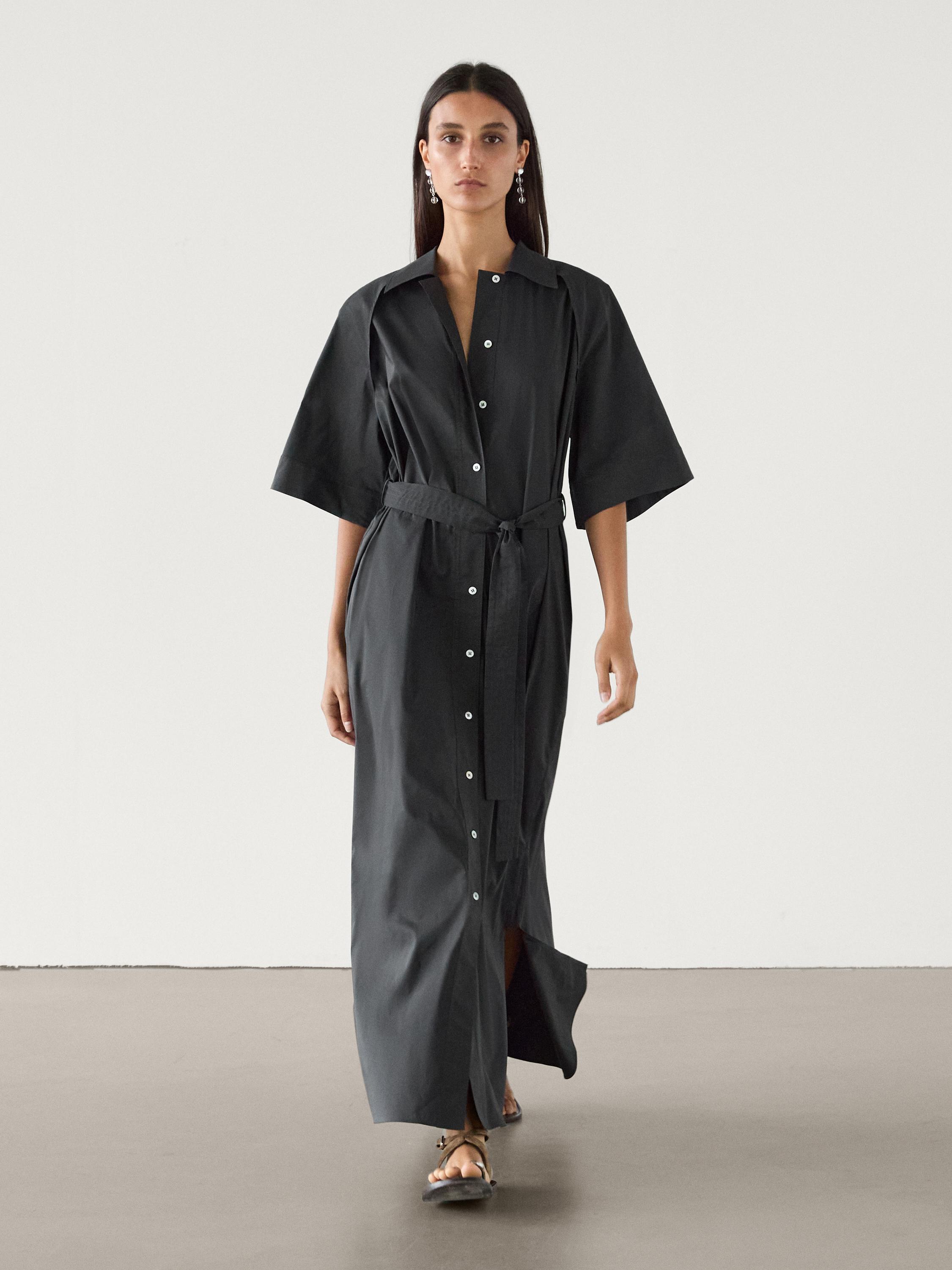 Black and smart shirt dress online