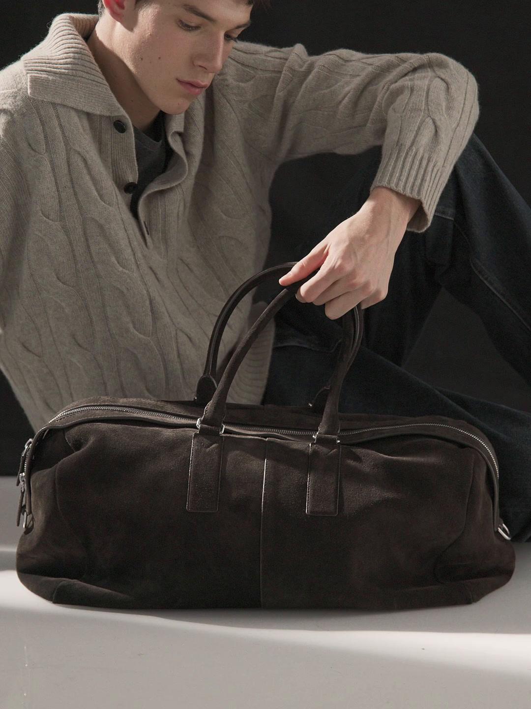 Bolso de viaje piel ante