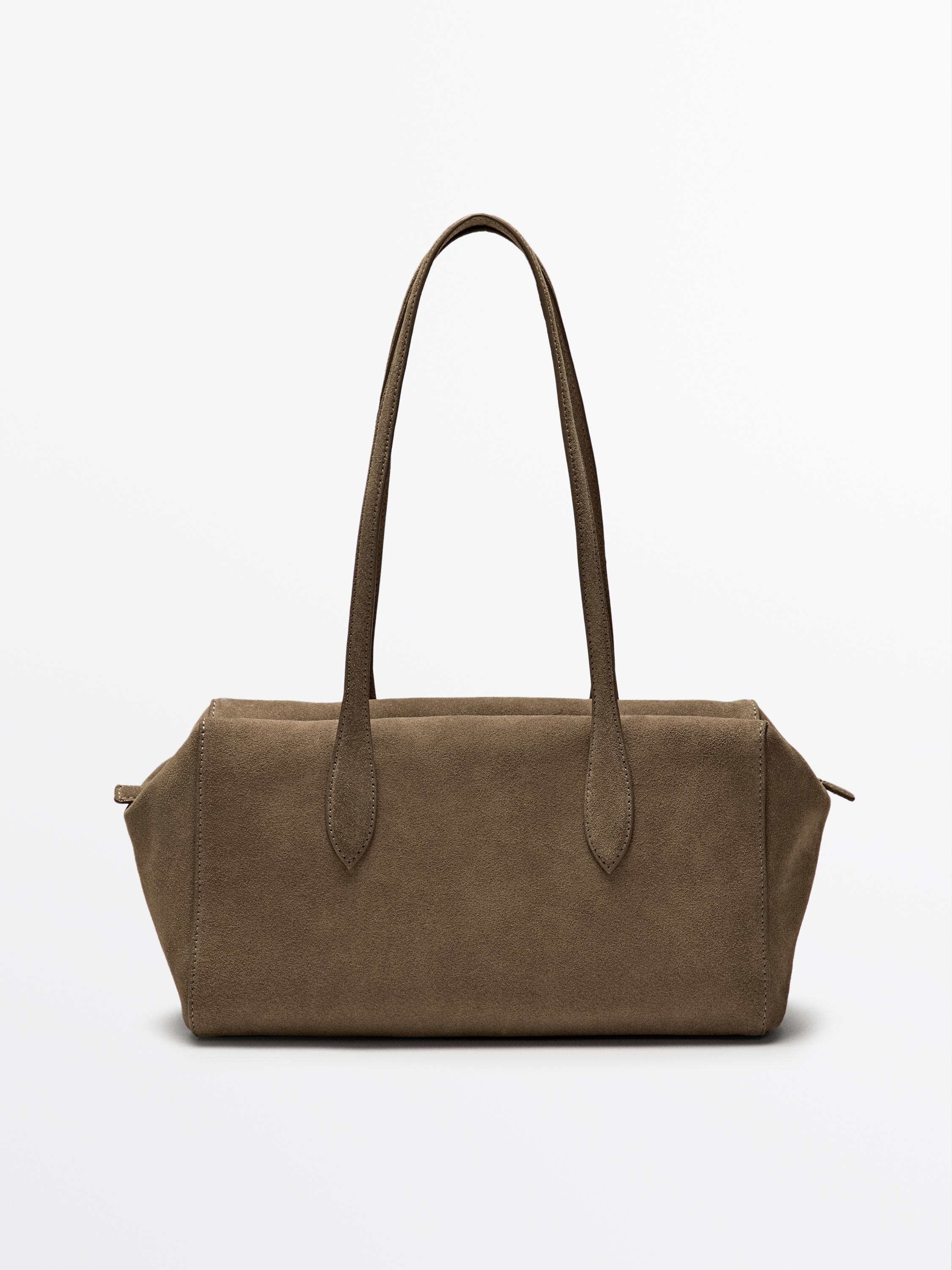 Yaxlit zamshdan satchel sumka
