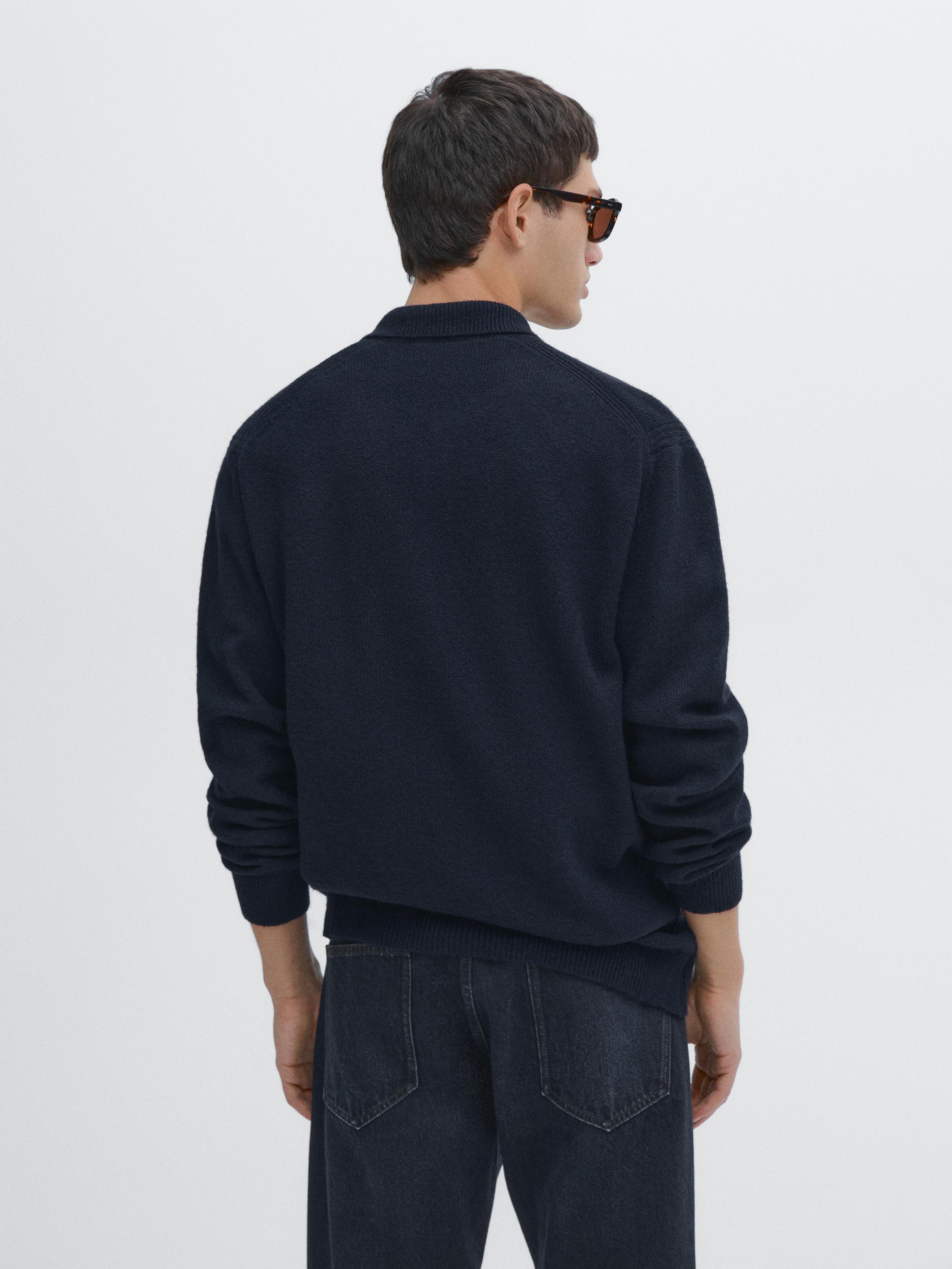 Knit cardigan with pocket detail