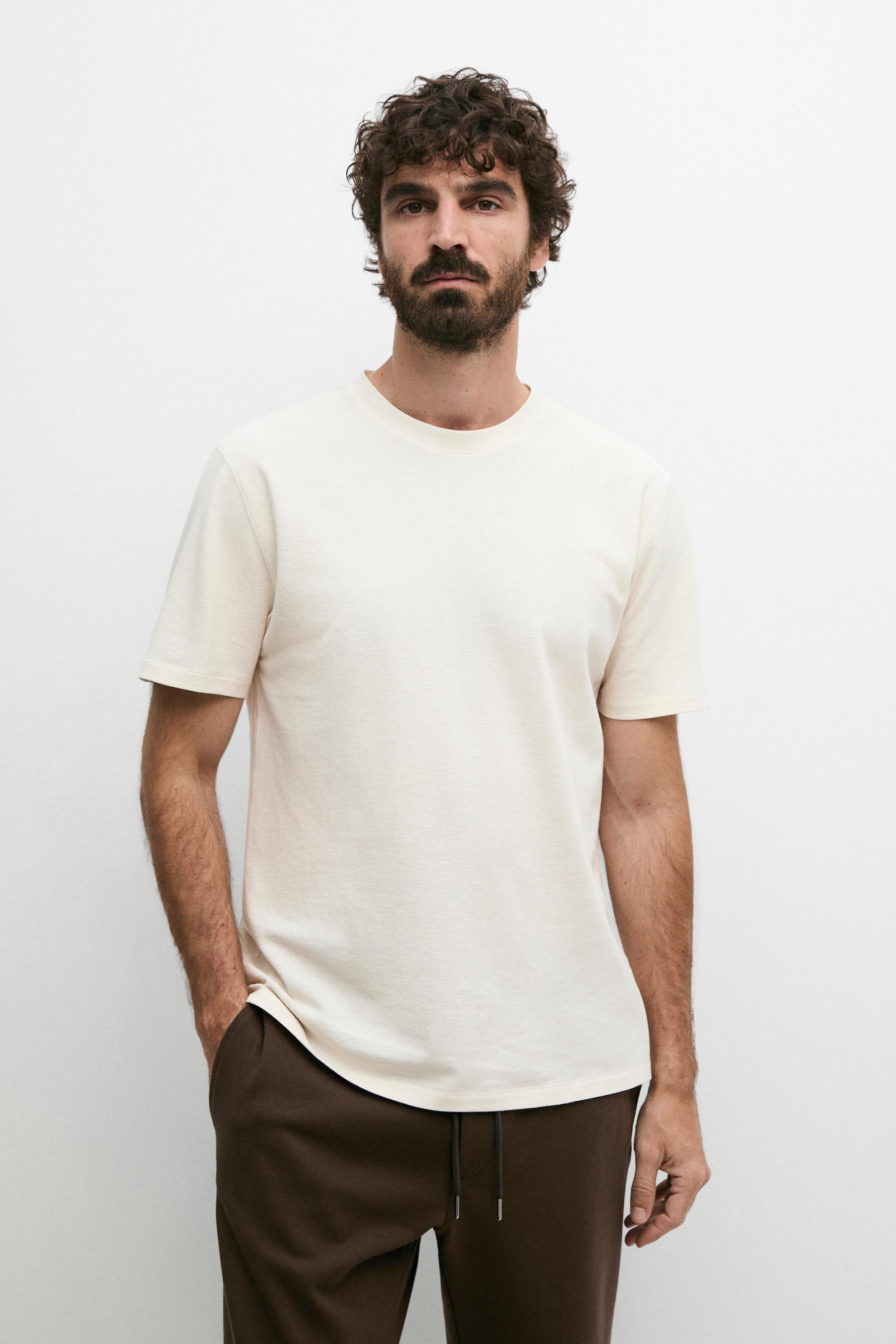 T-shirt à manches courtes en coton mélangé