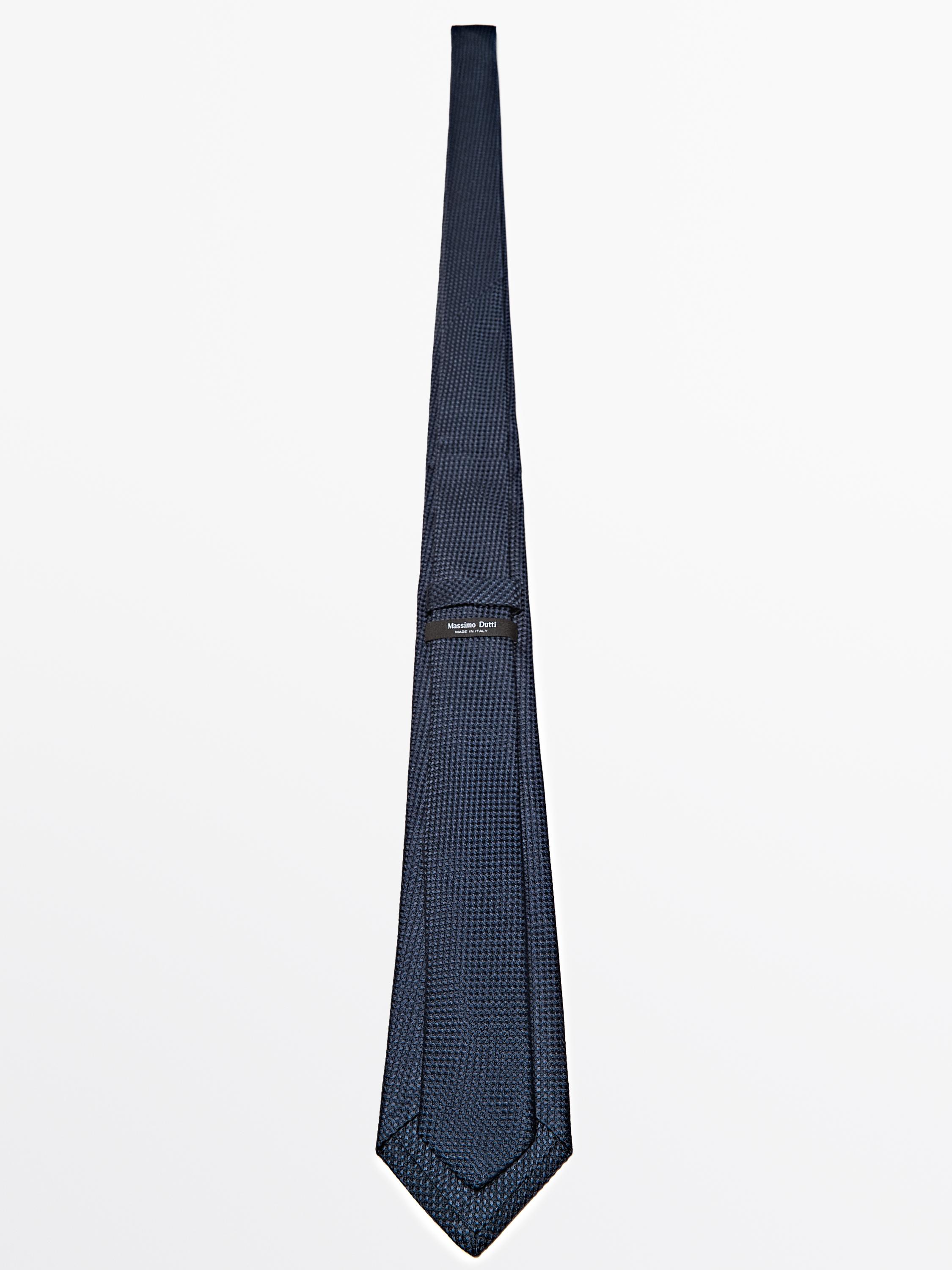 100% mulberry silk tie — NAVY BLUE