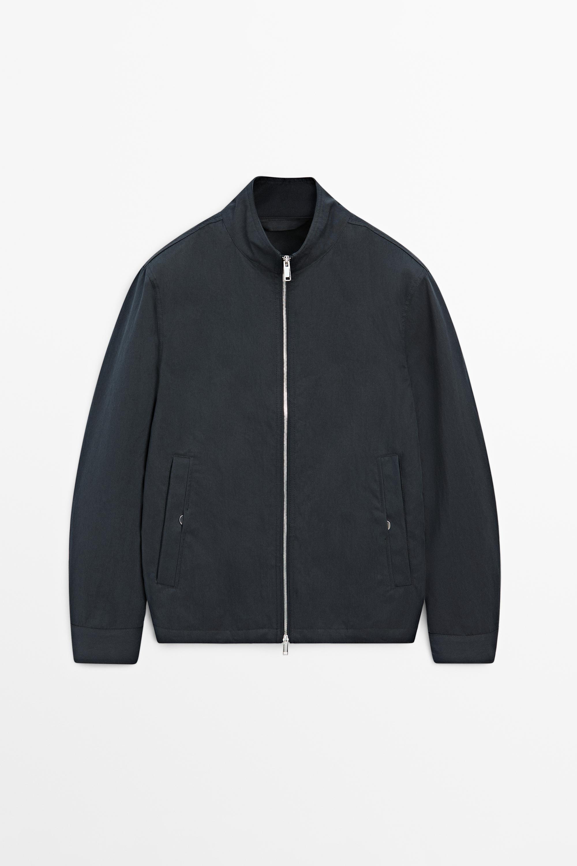 Short jacket with pocket details — NAVY BLUE
