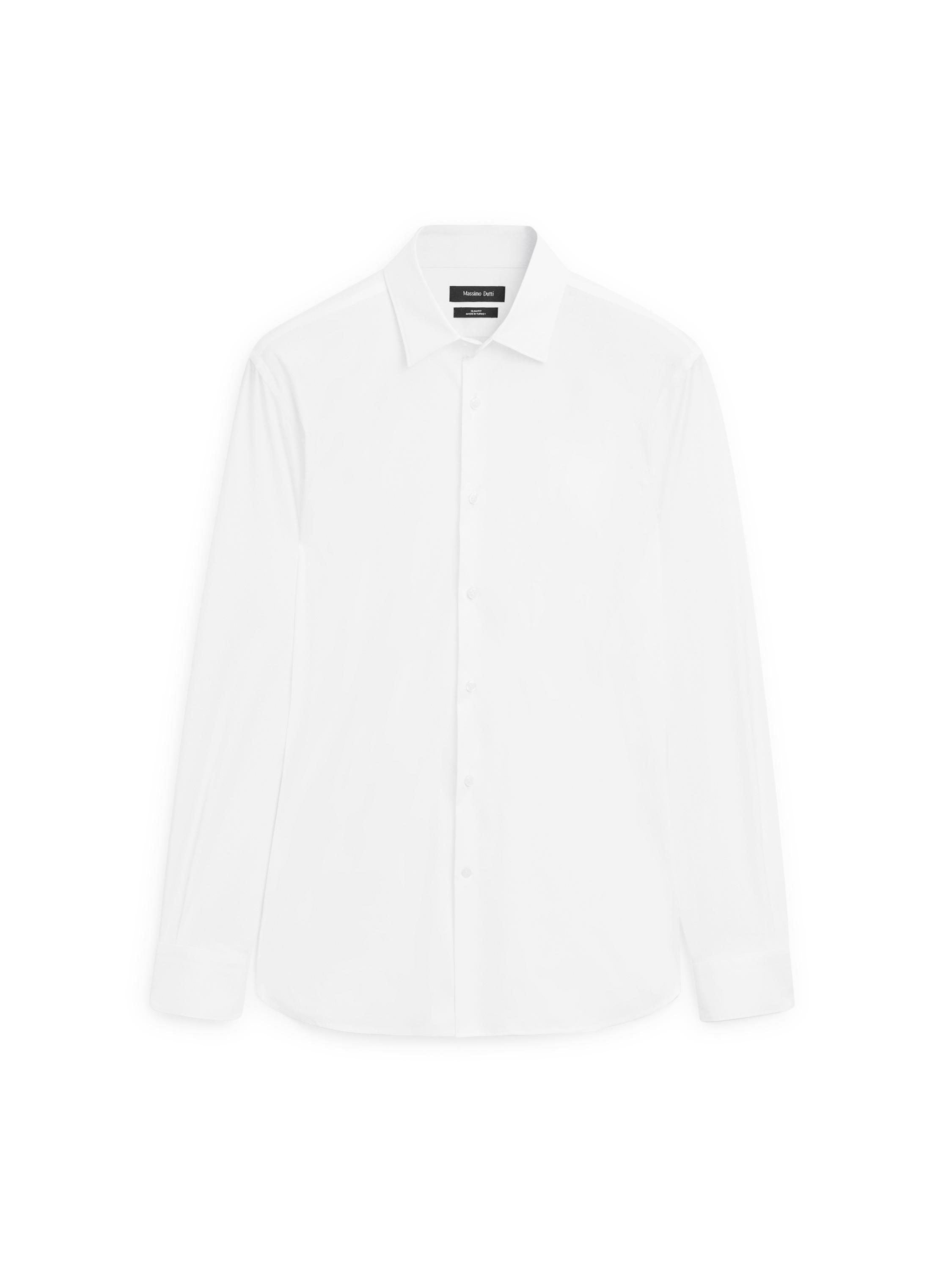 Slim fit stretch shirt — WHITE