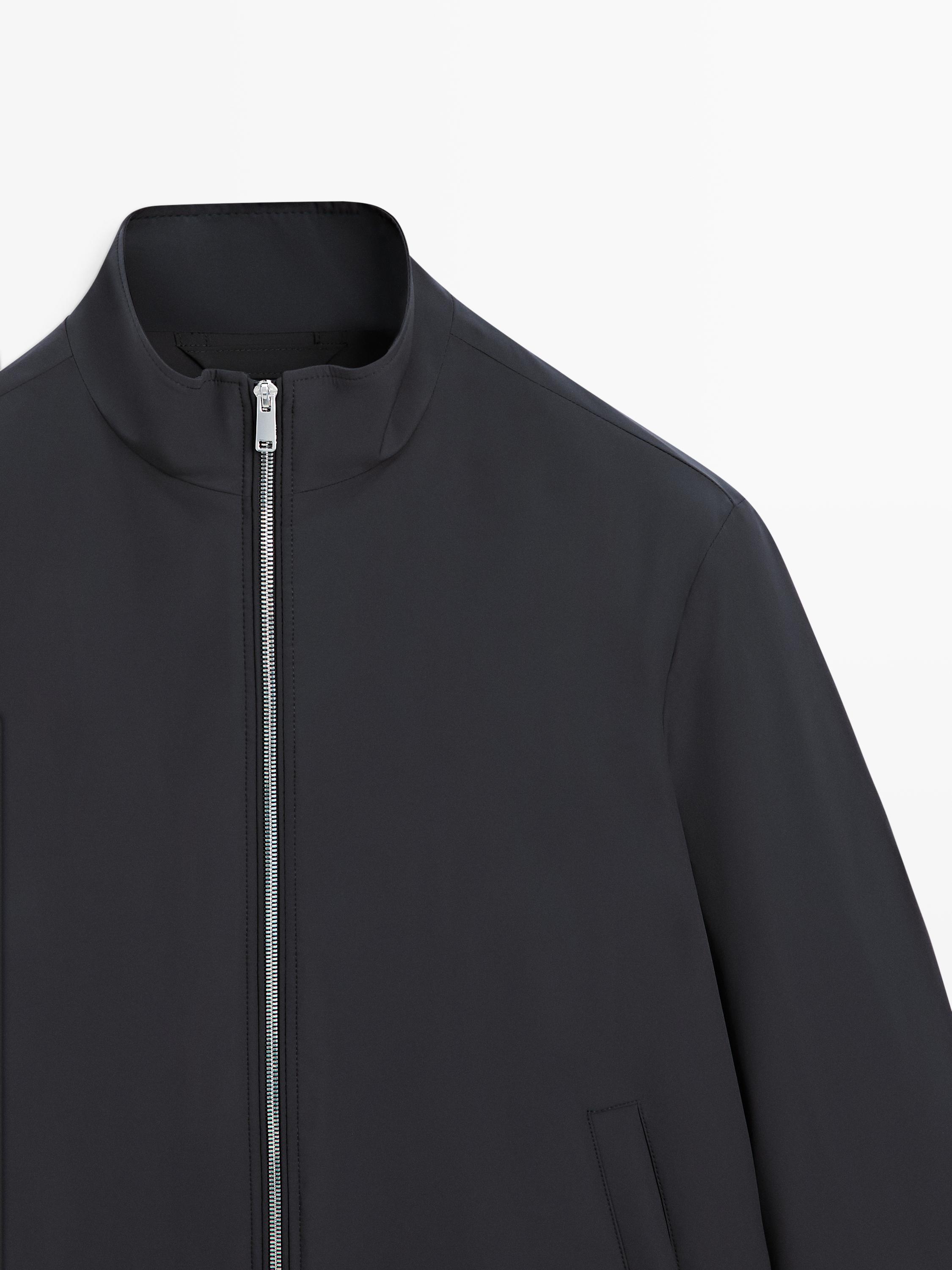 Two-way stretch fabric jacket — DARK NAVY