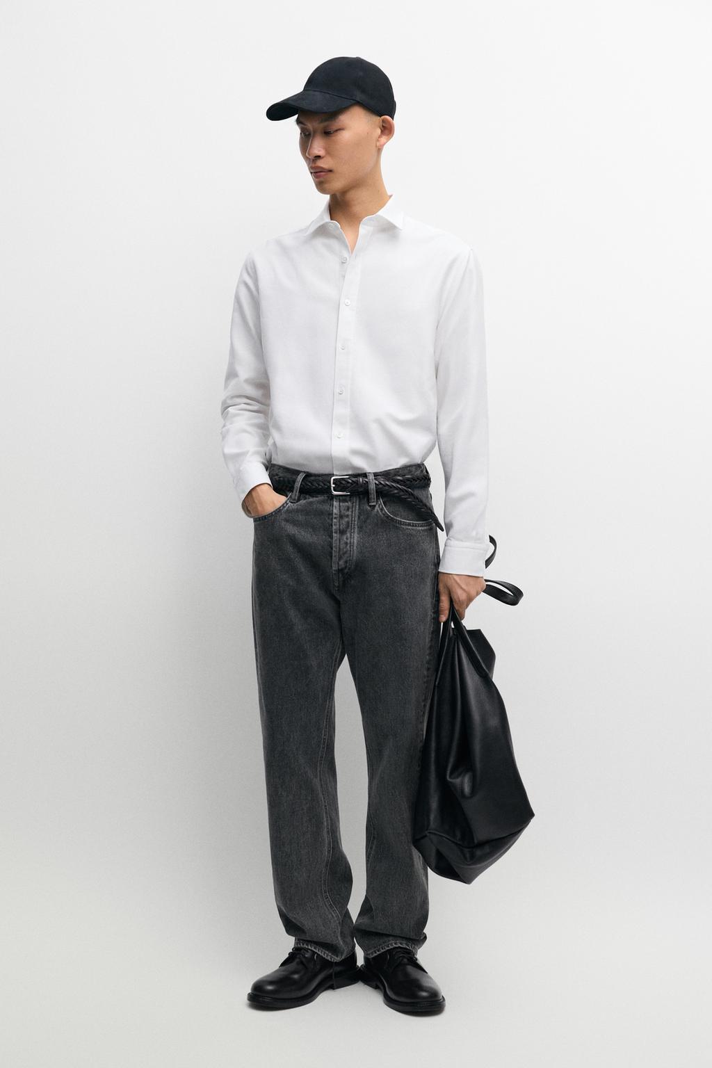 Massimo Dutti Regular fit 100% pambıq Oxford köynək