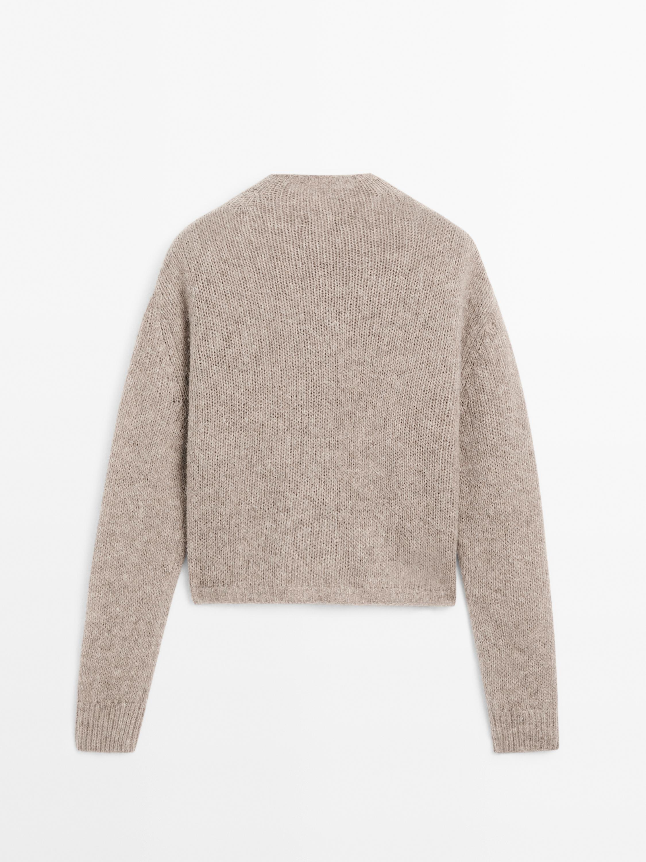 Flecked knit cardigan