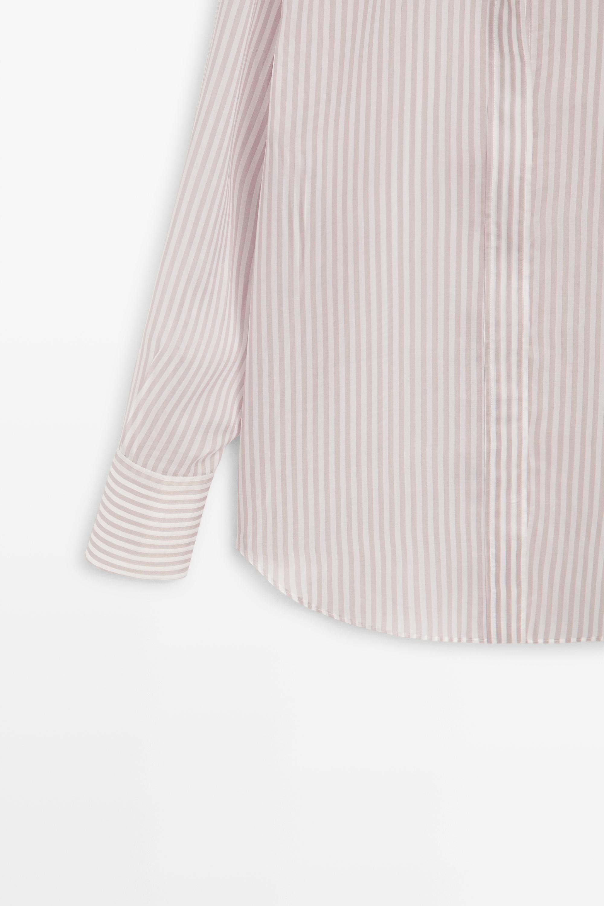 Flowing striped shirt - STUDIO — Pink