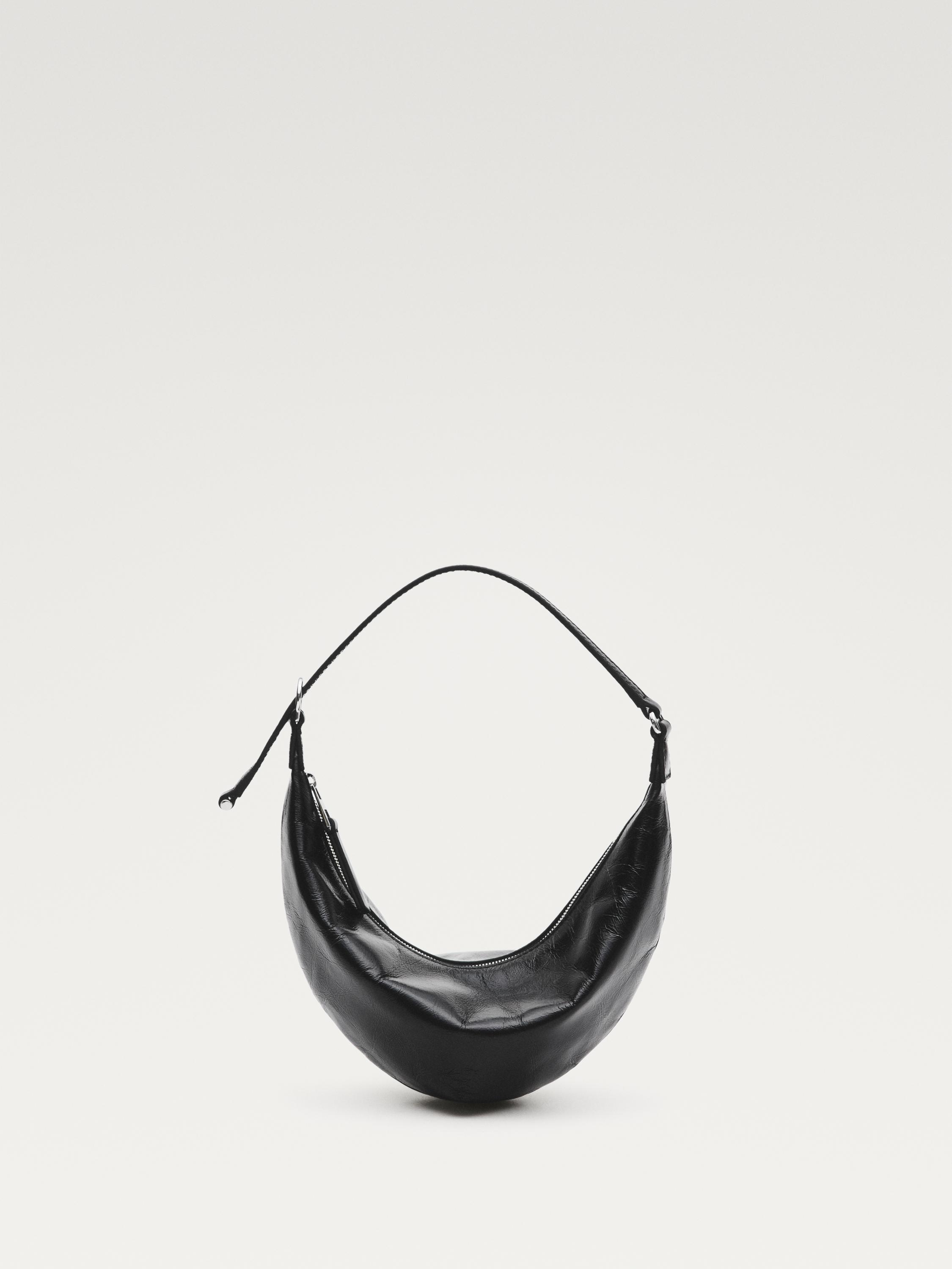 Nappa leather mini bag — BLACK