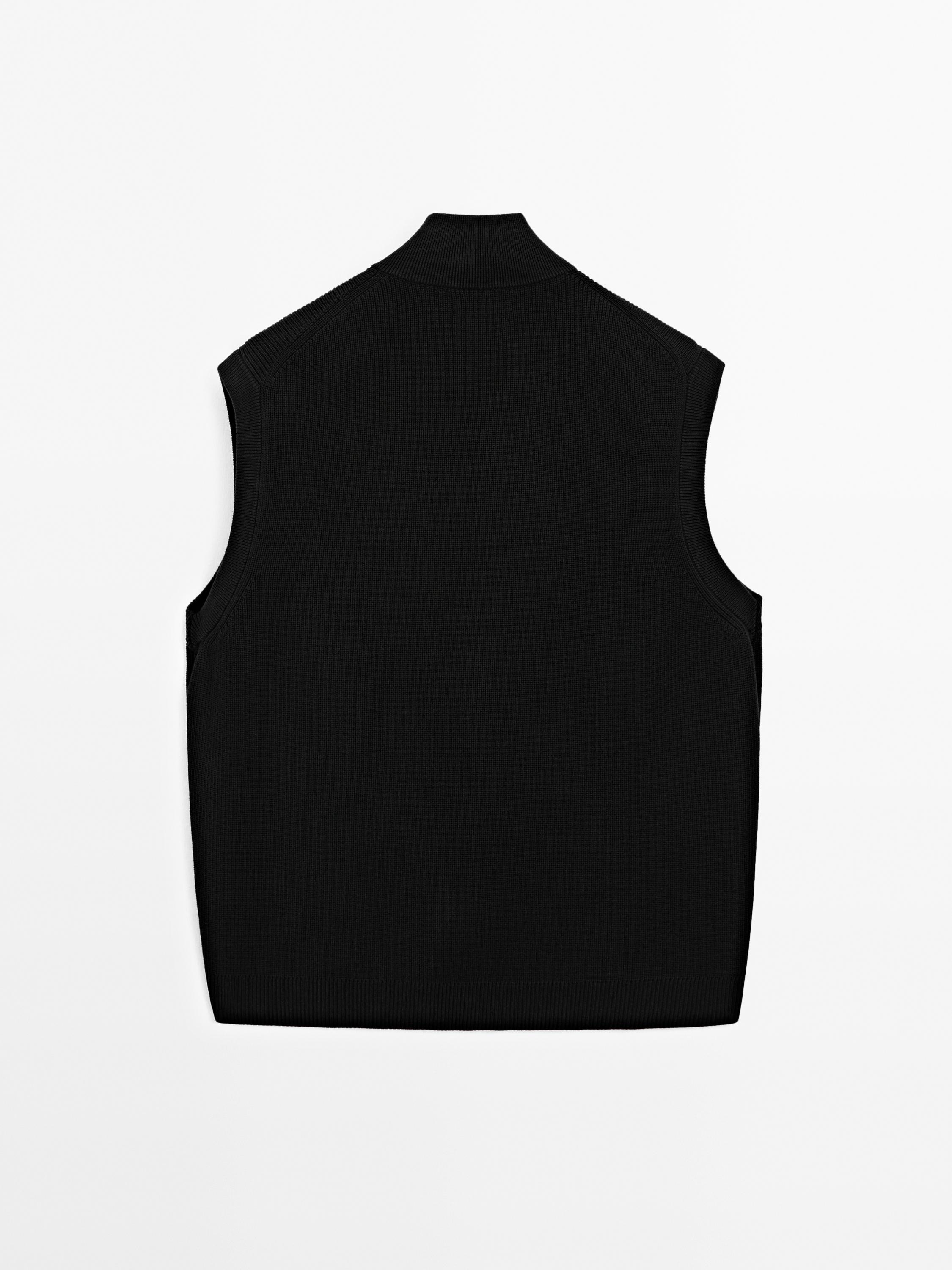 100% cotton knit vest