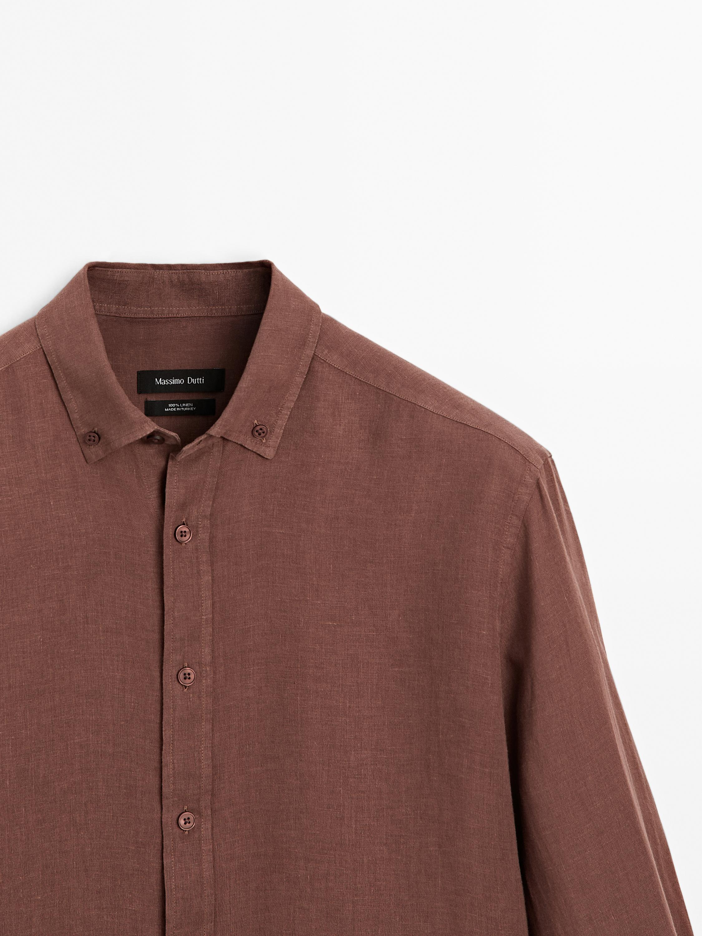 100% linen regular fit shirt
