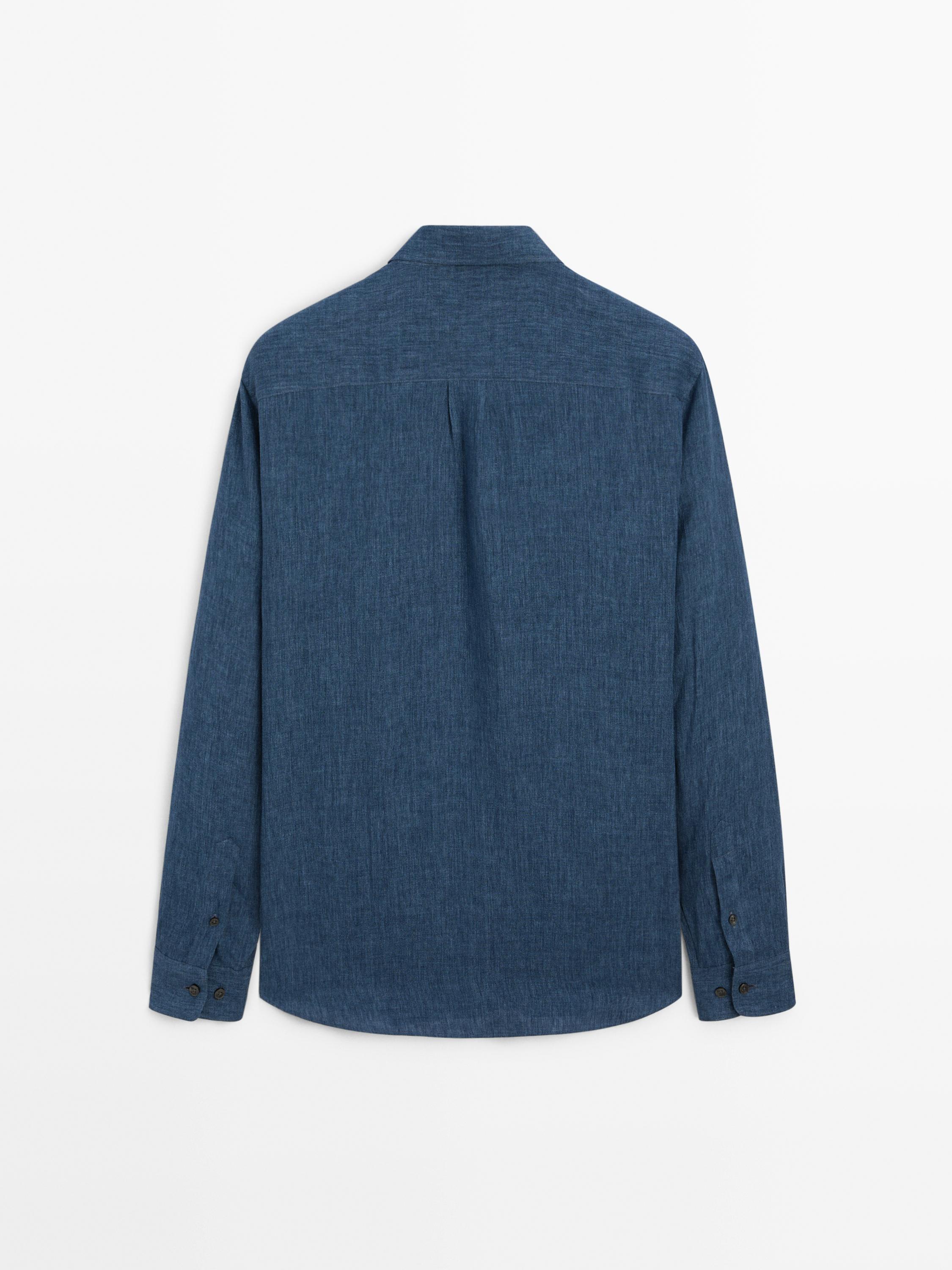 Camisa regular fit delavé