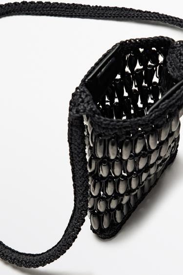 Crossbody bag with wooden details — BLACK 7