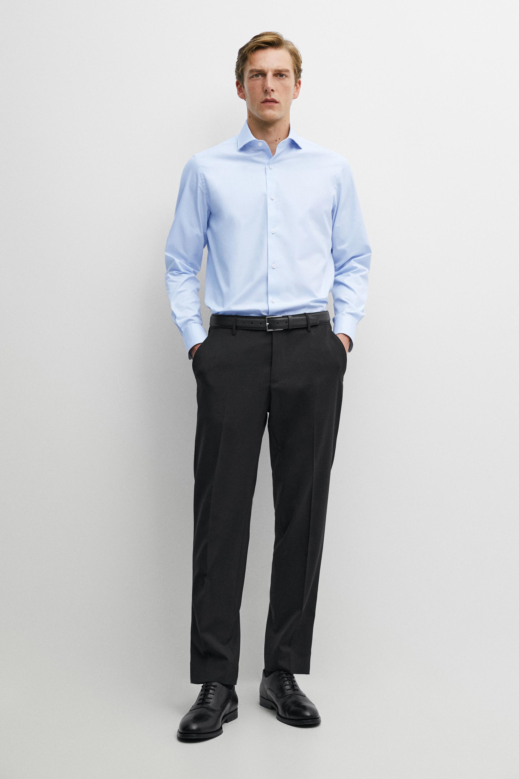 Slim fit 100% cotton shirt
