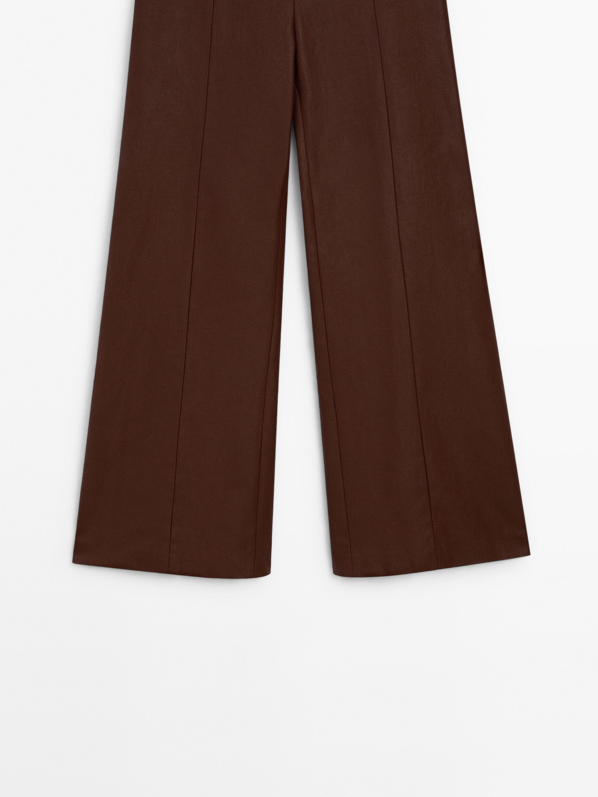 Wide-leg trousers with seam details - Studio