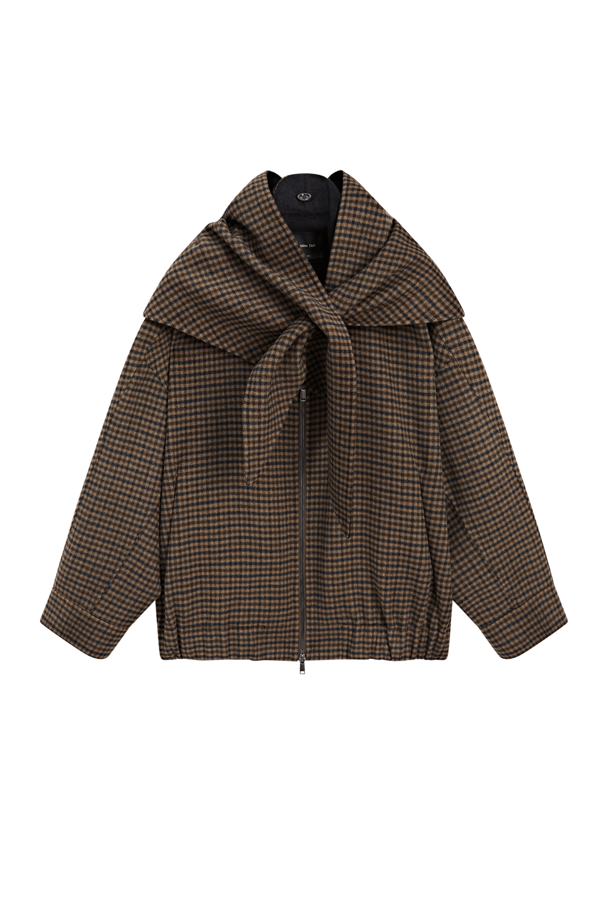 Massimo Dutti Pötikareli, çıkarılabilir mendilli bomber ceket görsel 6