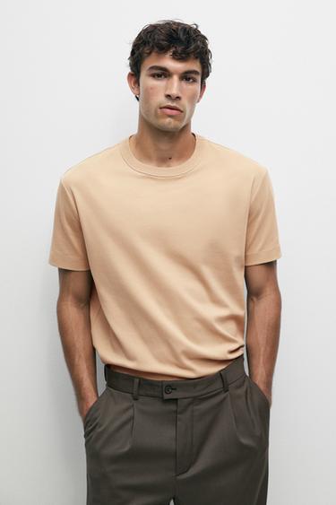 100% cotton short-sleeve T-shirt — CAMEL 3