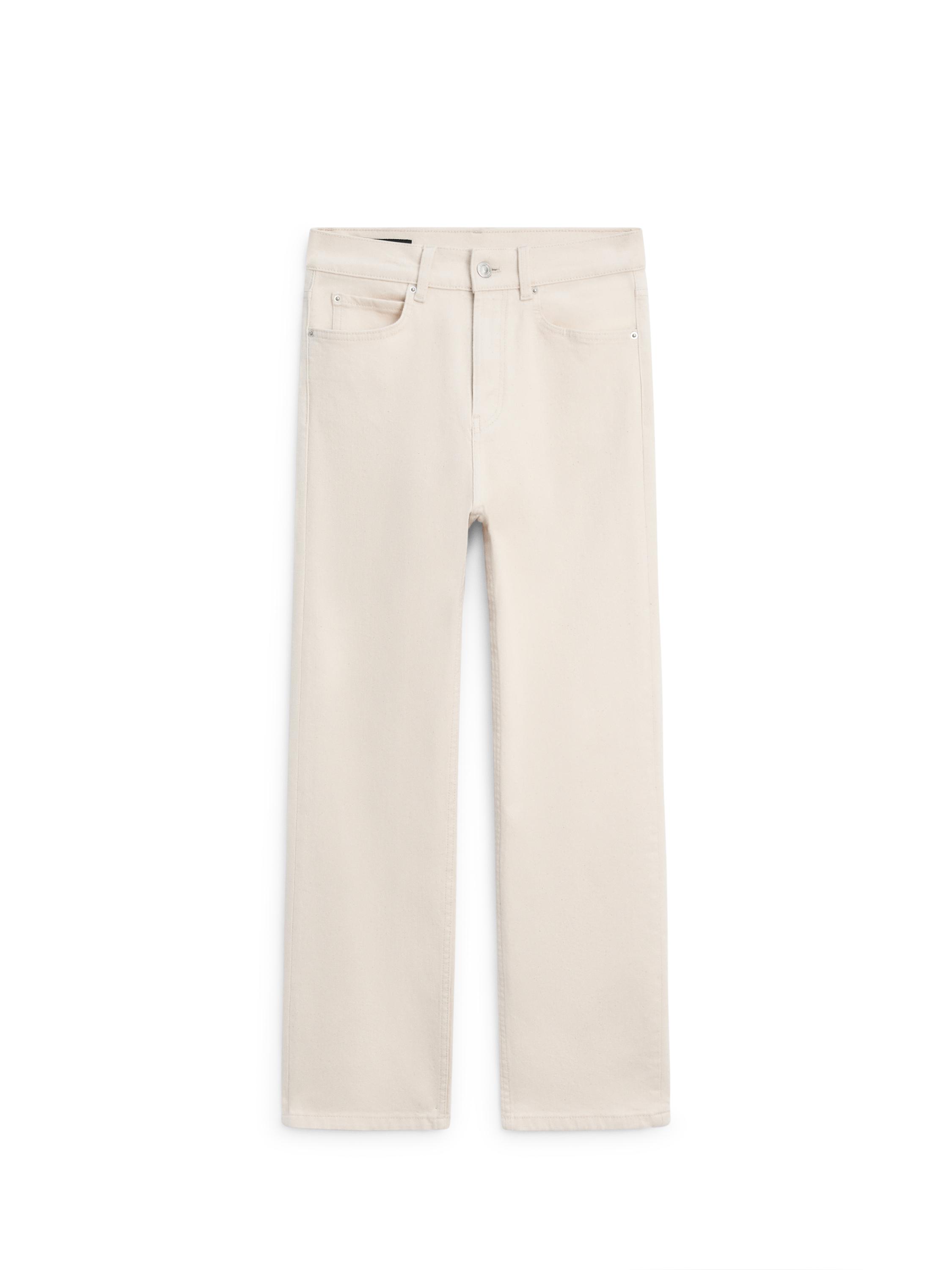 Mid-rise straight-leg jeans — CREAM