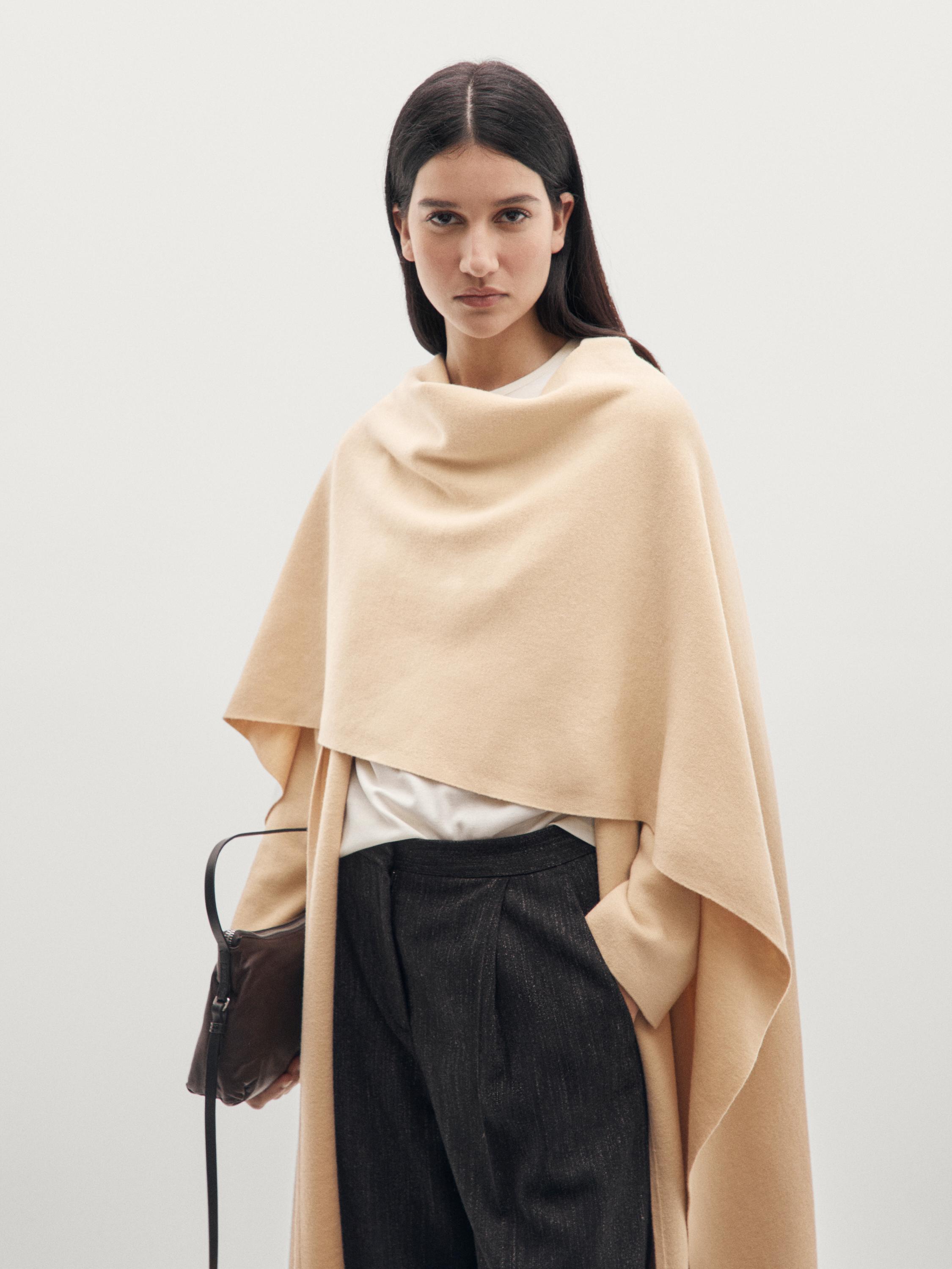 كارديغان طويل محاك بوشاح