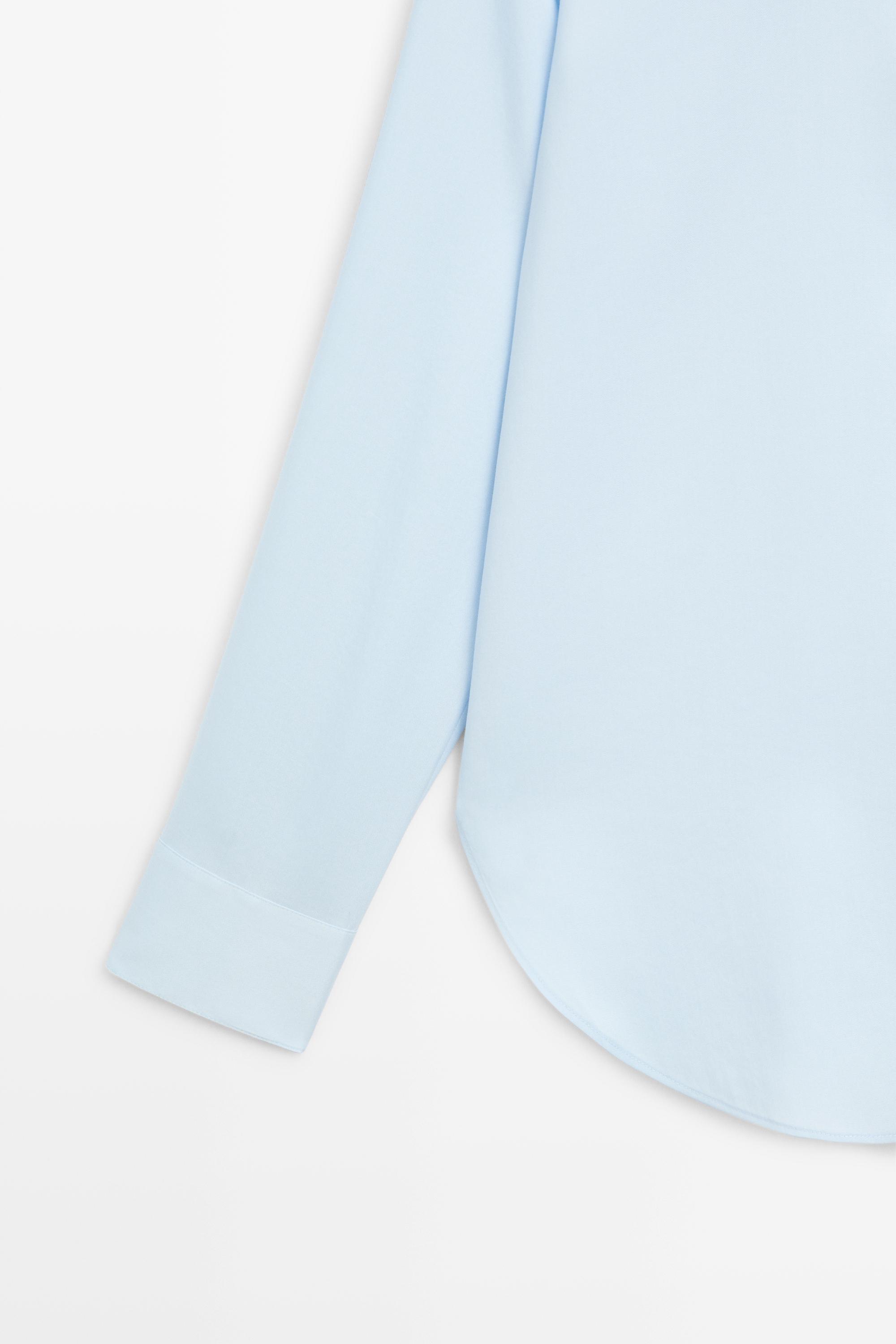 Fluid lyocell shirt — SKY BLUE