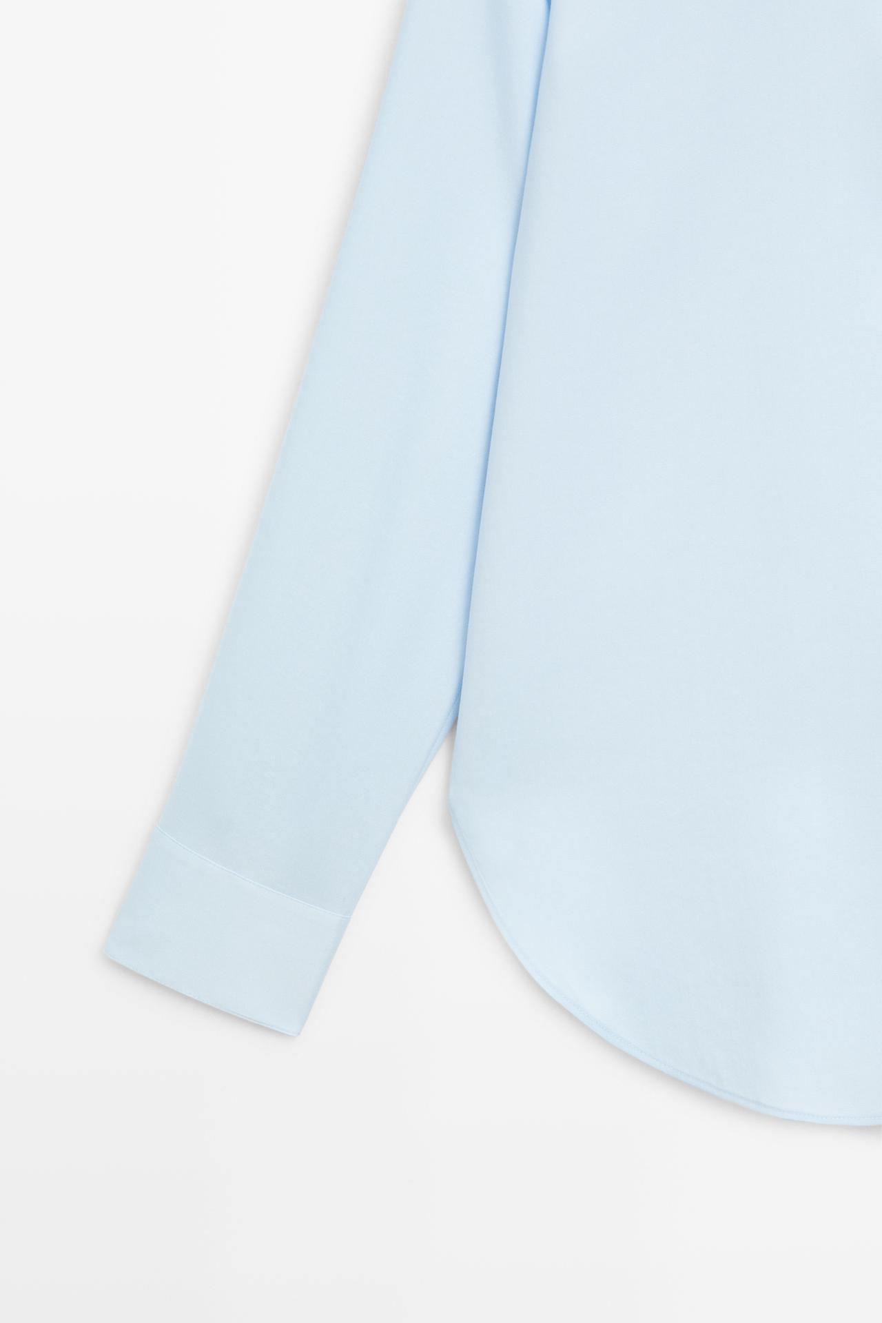 Fluid lyocell shirt — SKY BLUE