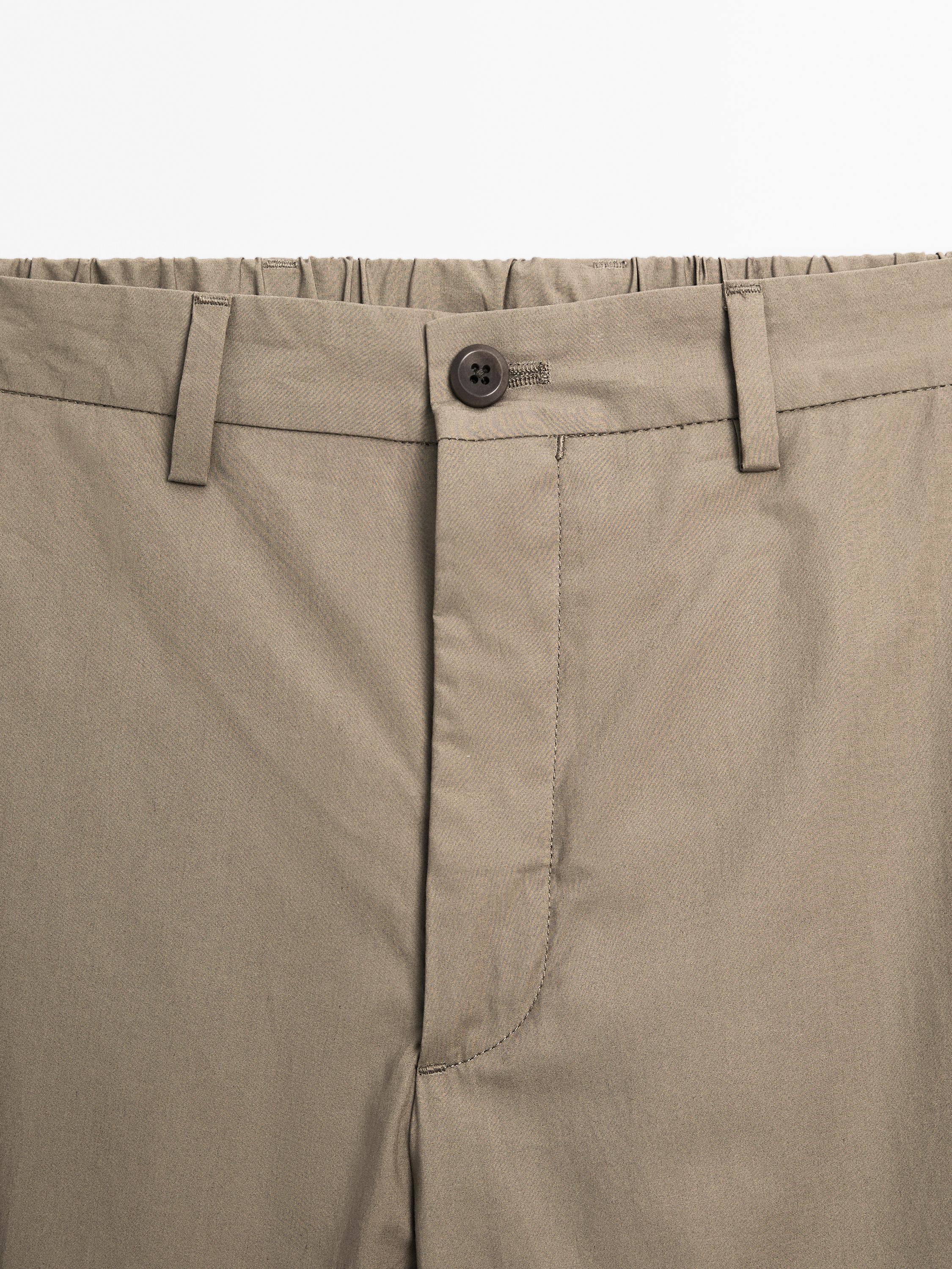 100% cotton jogger fit trousers