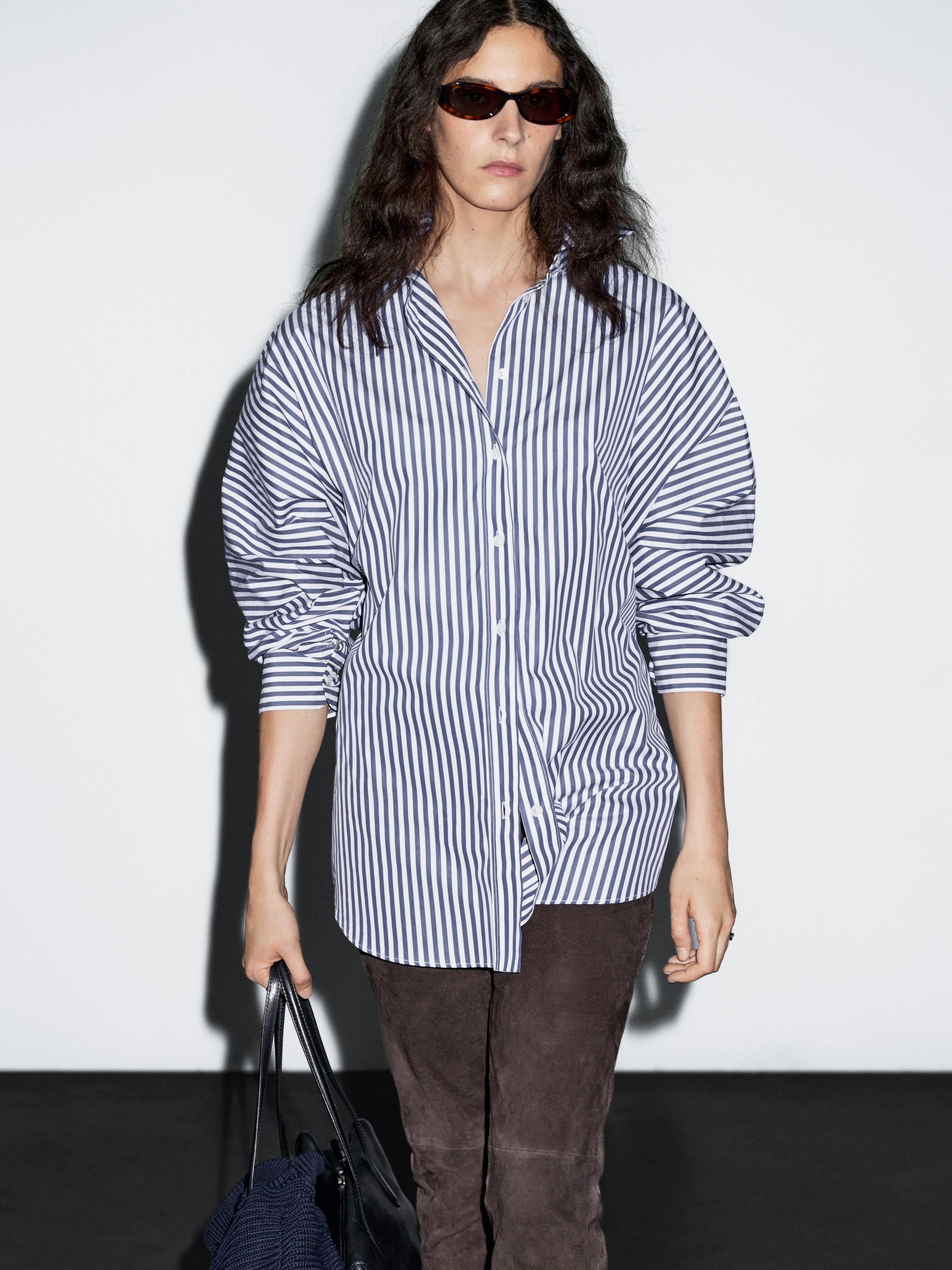 Striped oversize shirt