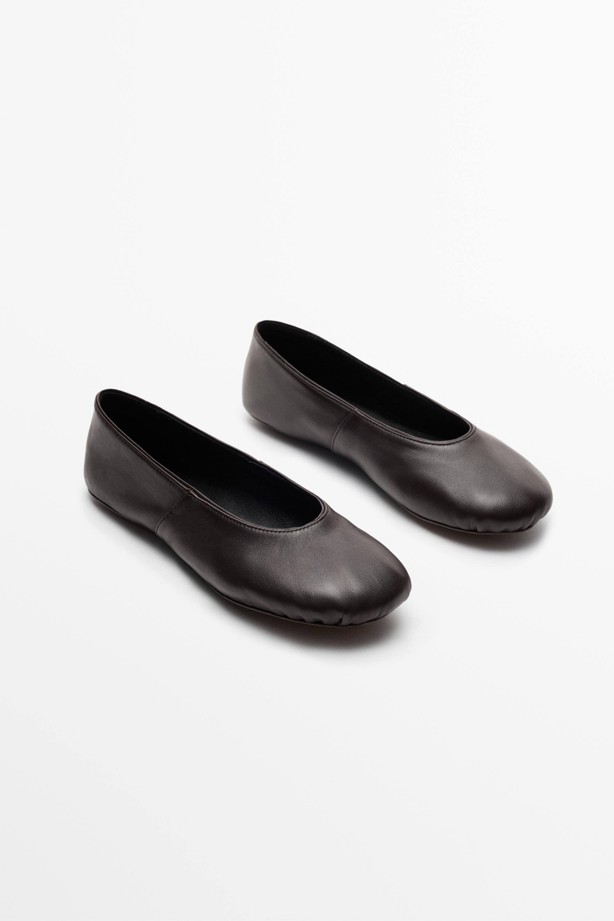 Soft leather ballet flat