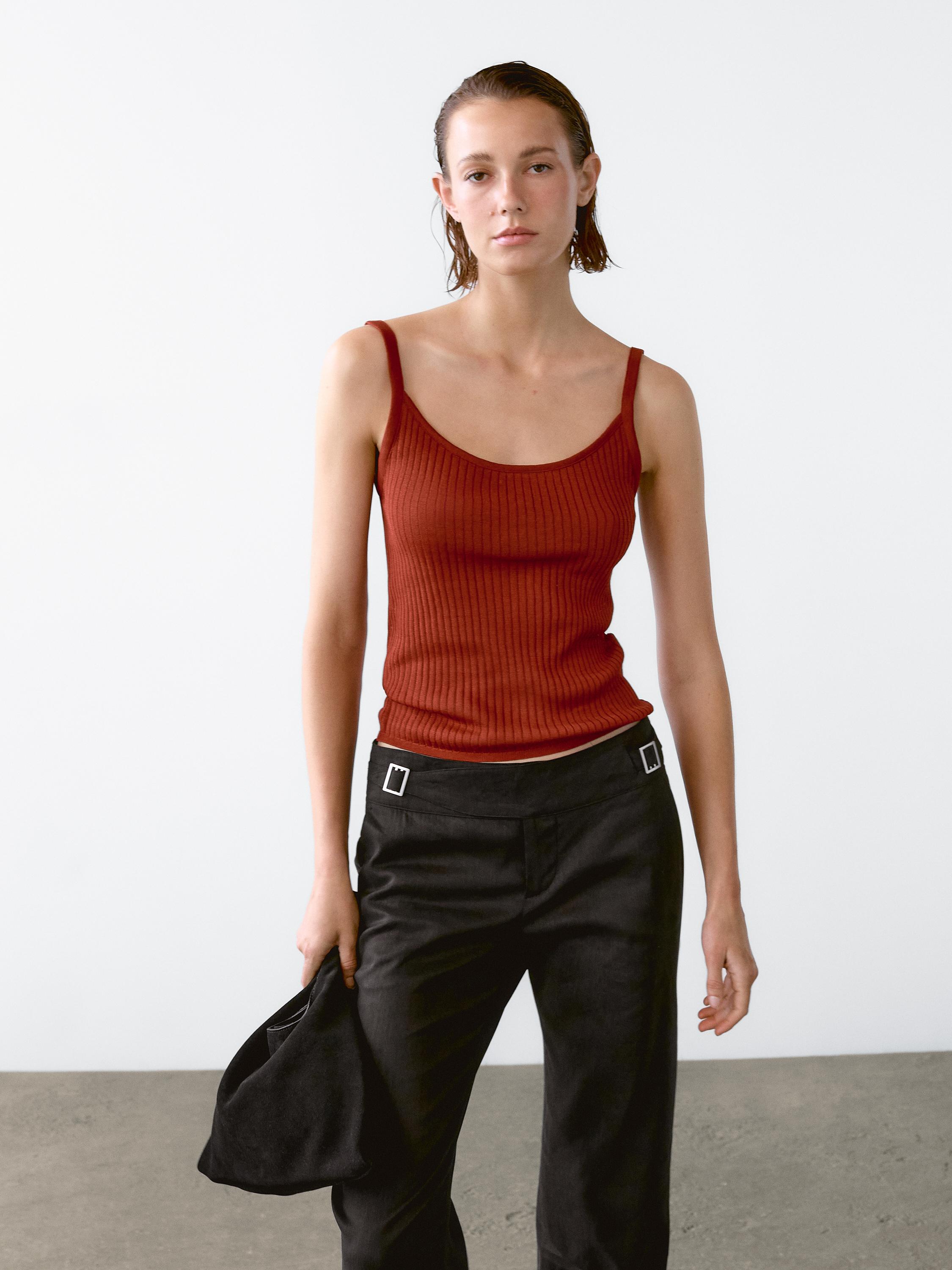Ribbed crop top