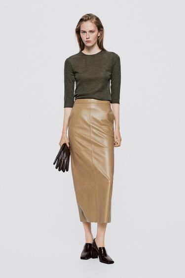 Long nappa leather gloves - LIMITED EDITION — BROWN 4