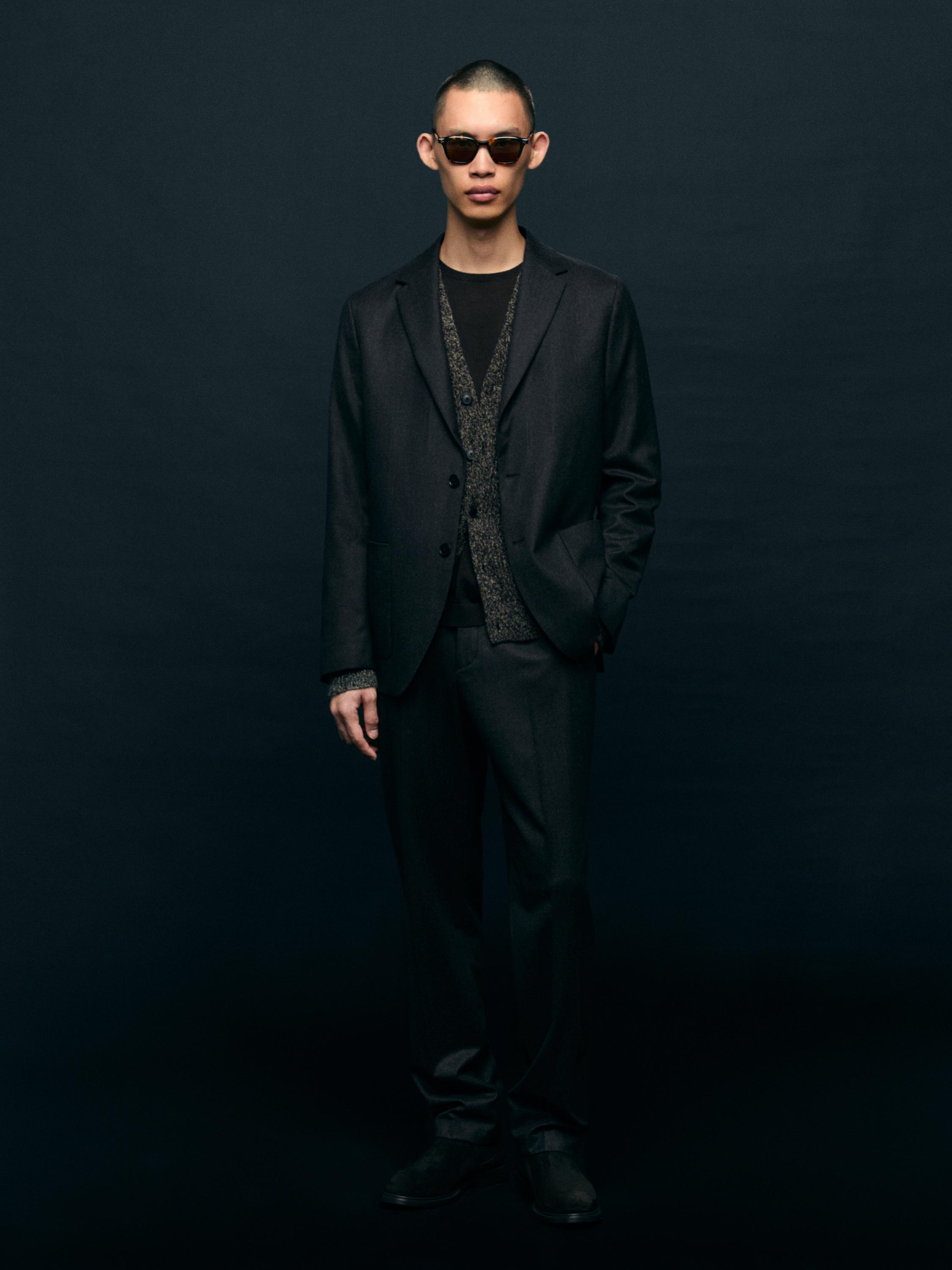 100% wool suit blazer