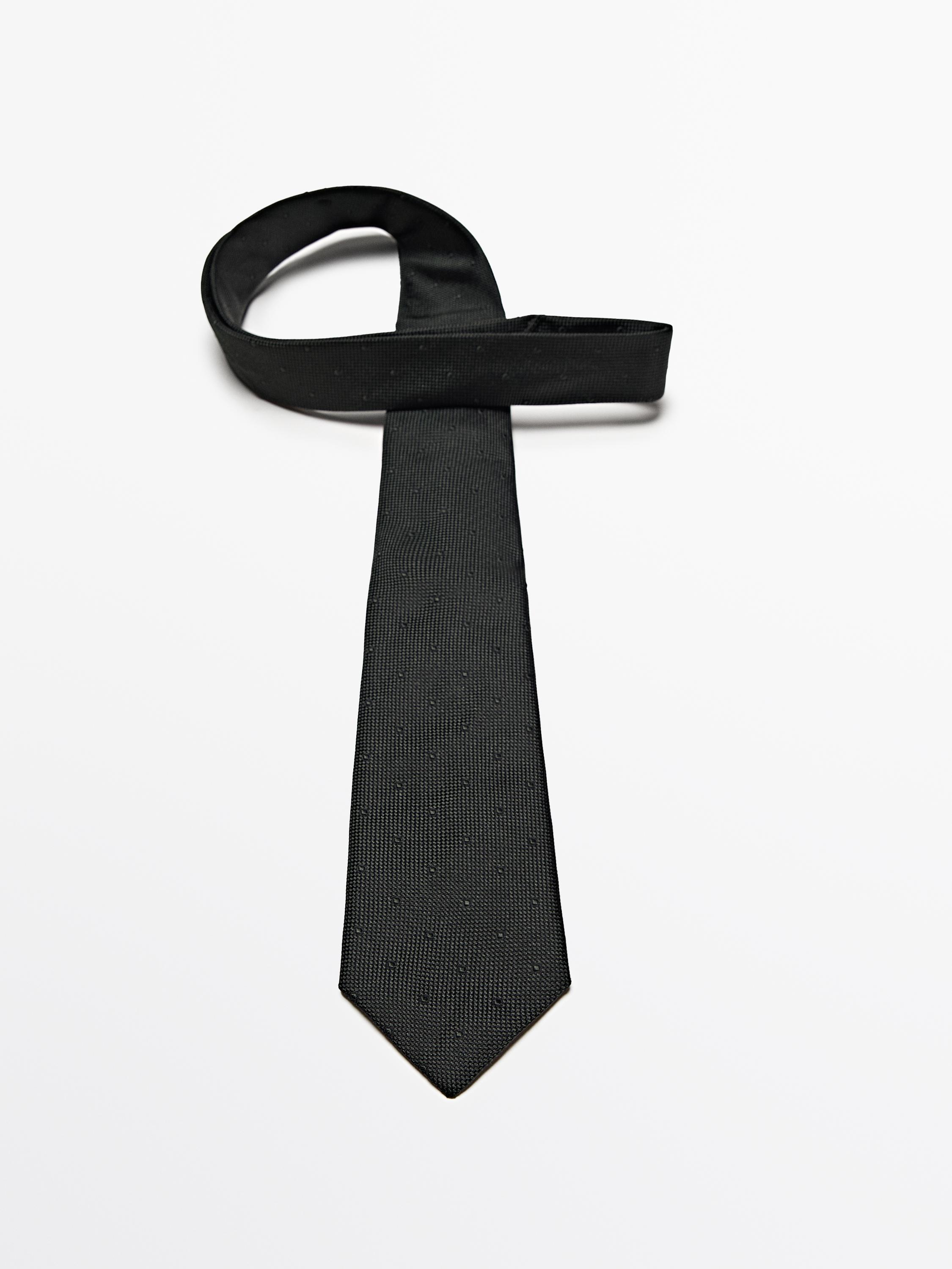100% silk textured tie