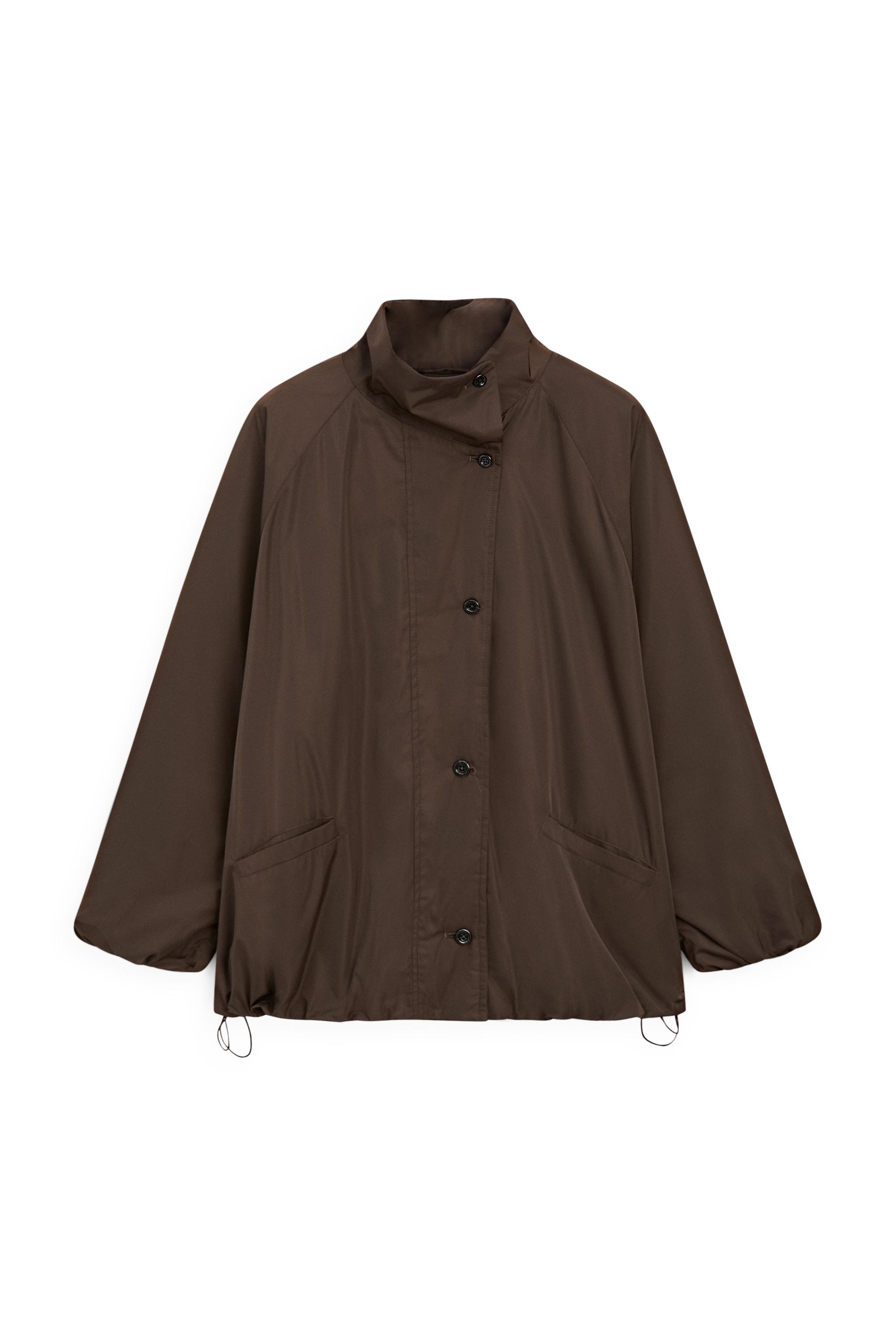 Voluminous puffer jacket — MOLE BROWN