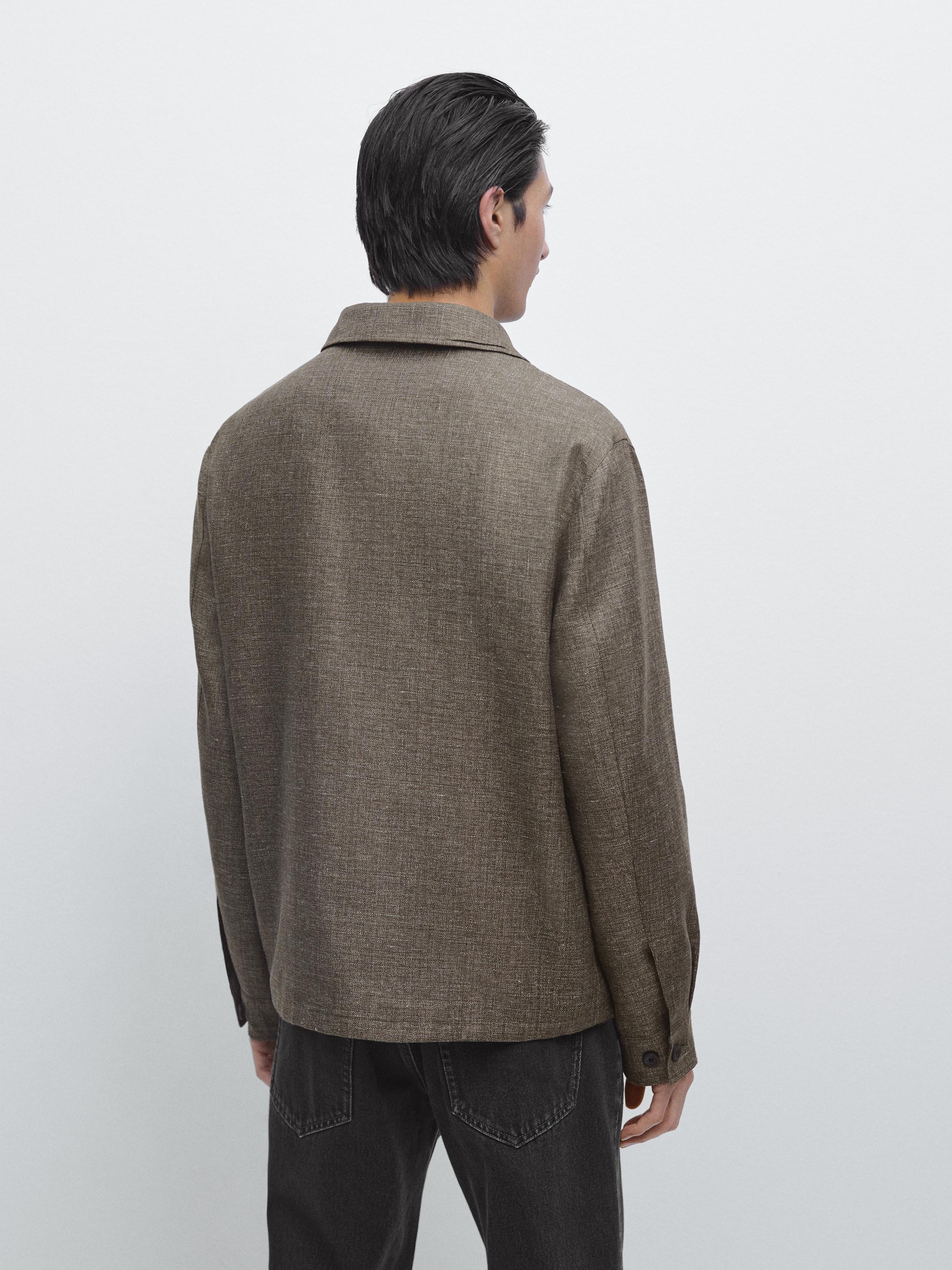 Short jacket with pocket details — GREEN