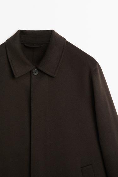 100% double-faced cashmere coat — BROWN 9