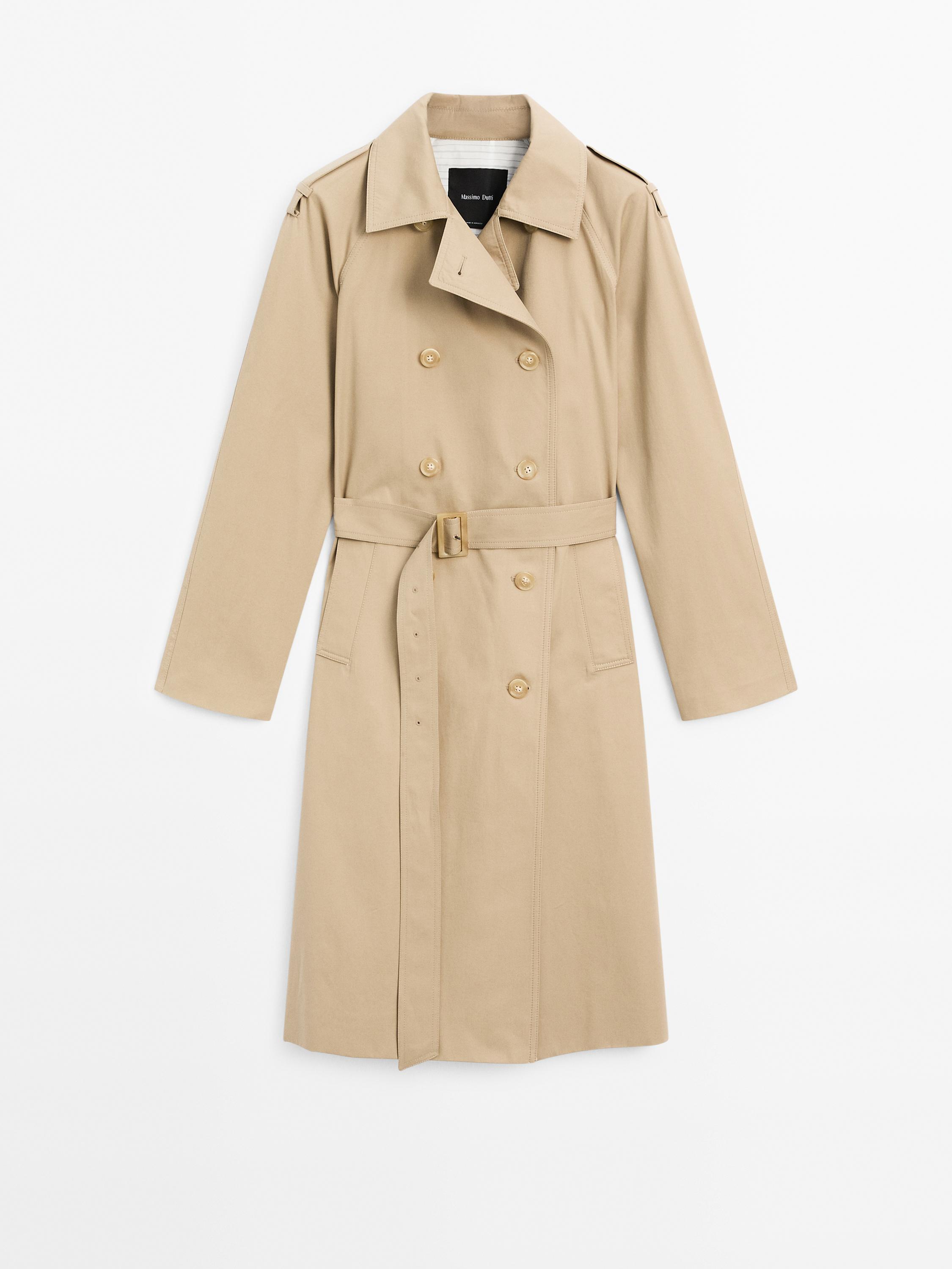Classic water-repellent trench coat