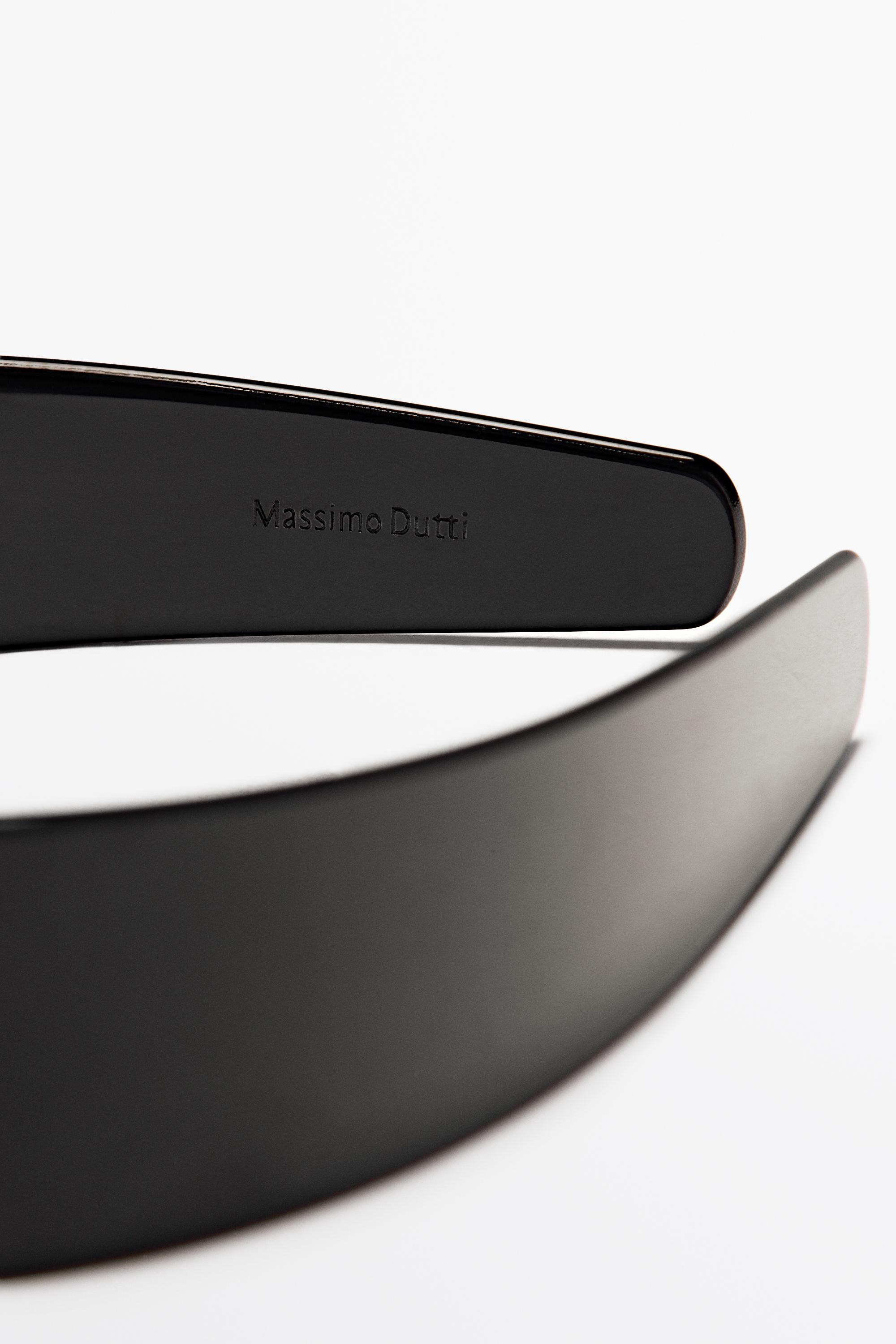 Plain headband — BLACK